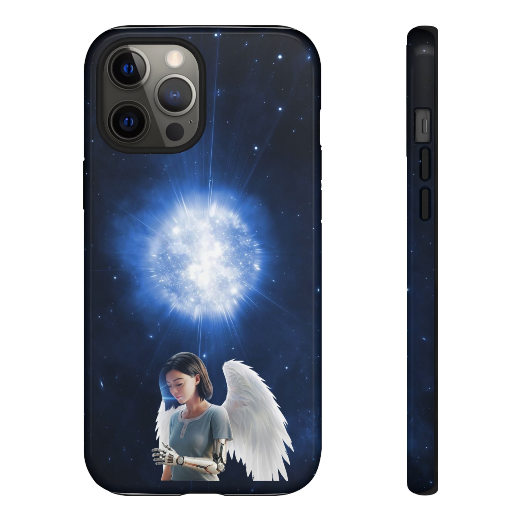 Angel Wings Galaxy Phone Case — Cosmic Light Protective Case ALITA BATTLE ANGEL