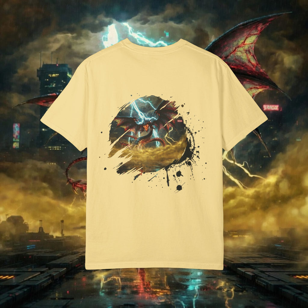 God of the Heavens T-Shirt — Mythic Storm Graphic Tee - slifer the sky dragon