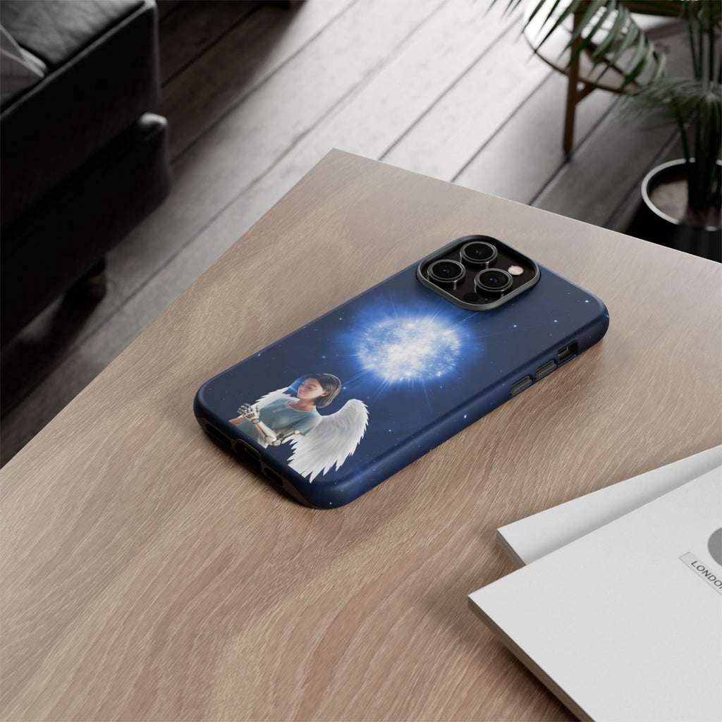 Angel Wings Galaxy Phone Case — Cosmic Light Protective Case ALITA BATTLE ANGEL