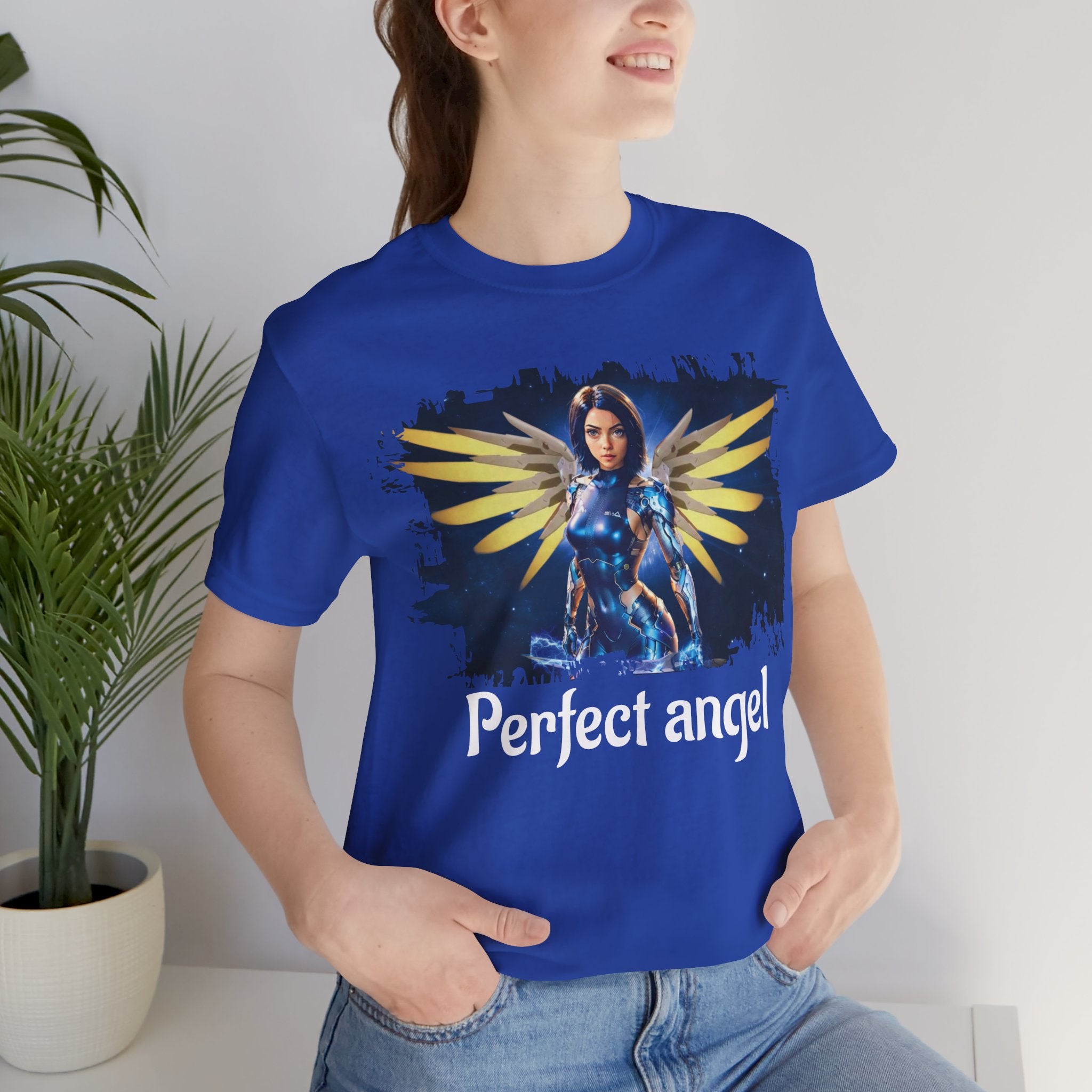 Angel Warrior Tee — "Perfect Angel" Fantasy Wings Graphic T-Shirt - alita battle angel