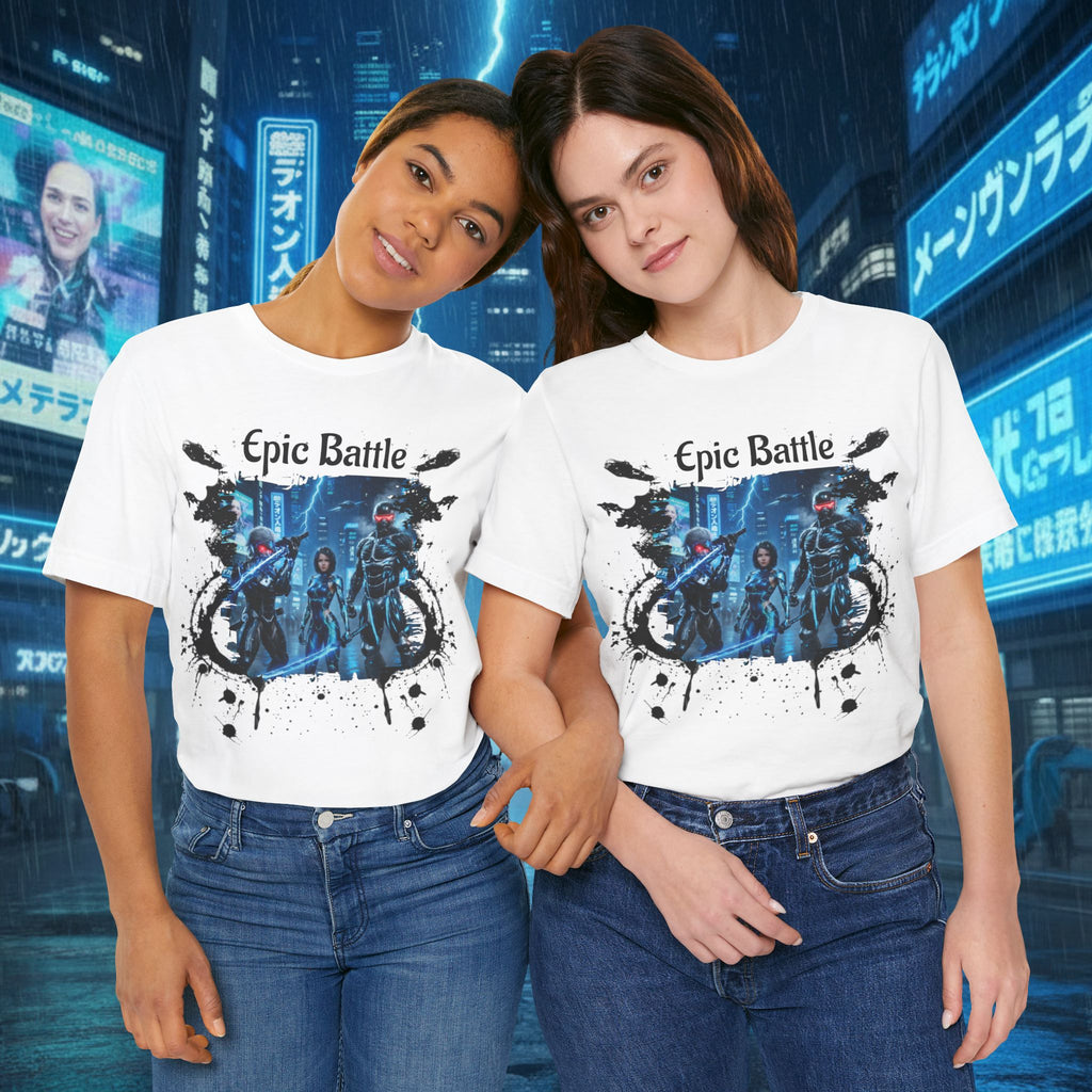 Epic Battle Tee — Sci‑Fi Gamer Graphic T-Shirt - Battle Suits