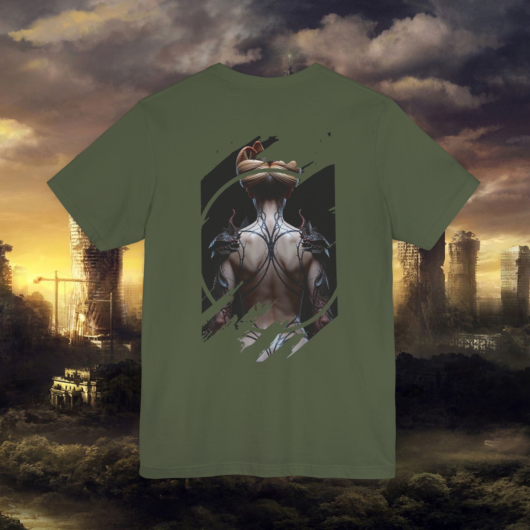 Dark Sorceress T‑Shirt — Fantasy Magic Witch Tee with Fiery Heart - Alexia Ashford