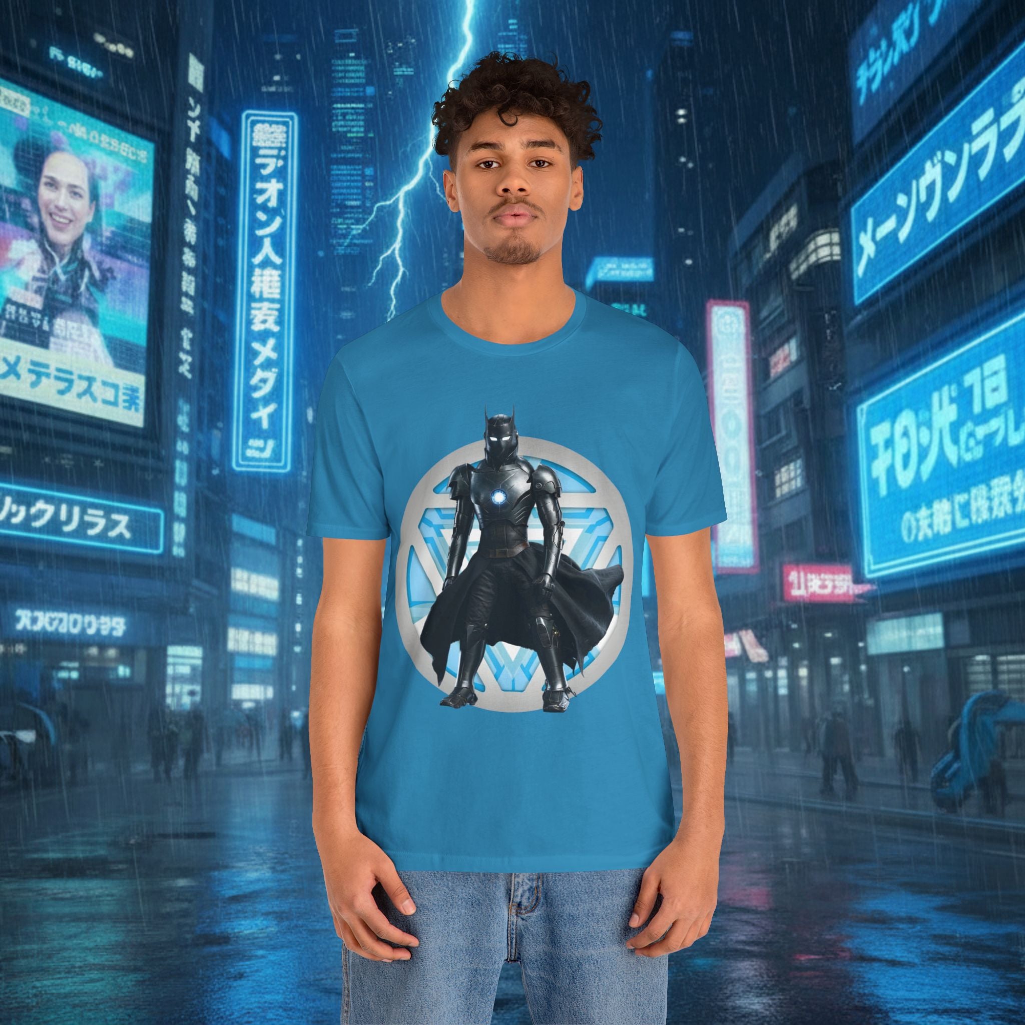 Batman Armor Graphic Tee – Futuristic Superhero T-Shirt - IRONMAN