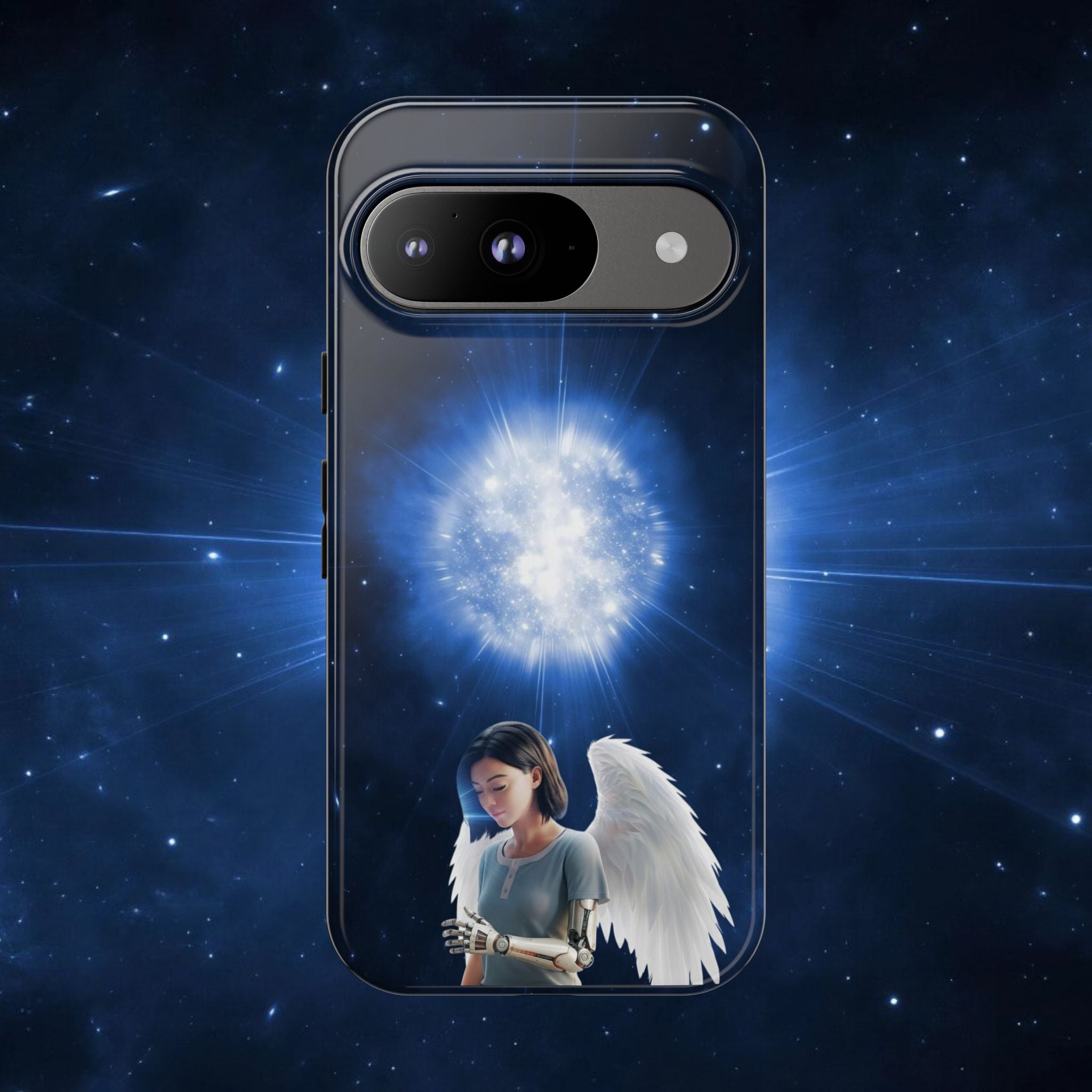 Angel Wings Galaxy Phone Case — Cosmic Light Protective Case ALITA BATTLE ANGEL