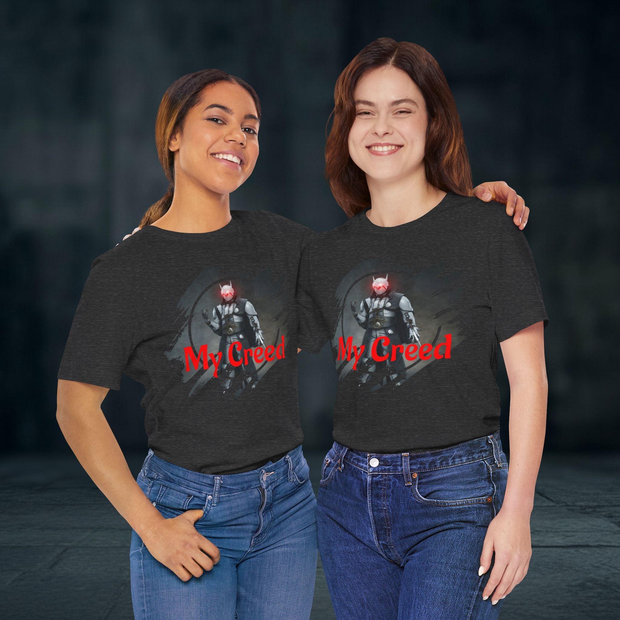 My Creed T-Shirt — Dark Knight Sci‑Fi Graphic Tee