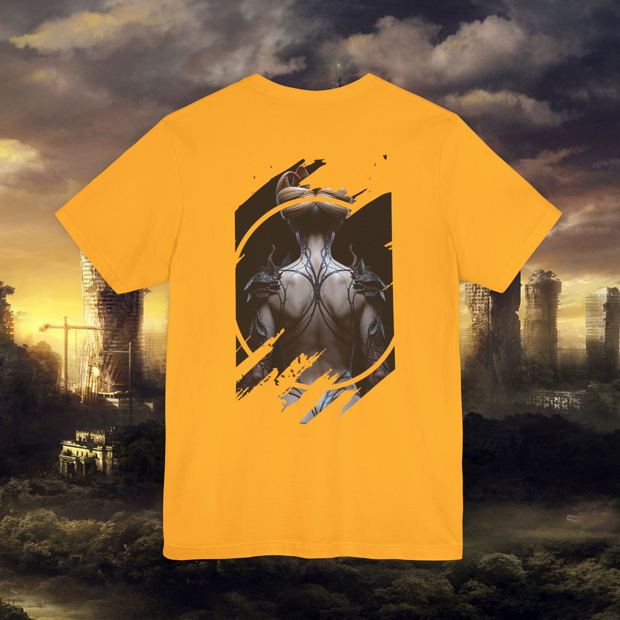 Dark Sorceress T‑Shirt — Fantasy Magic Witch Tee with Fiery Heart - Alexia Ashford