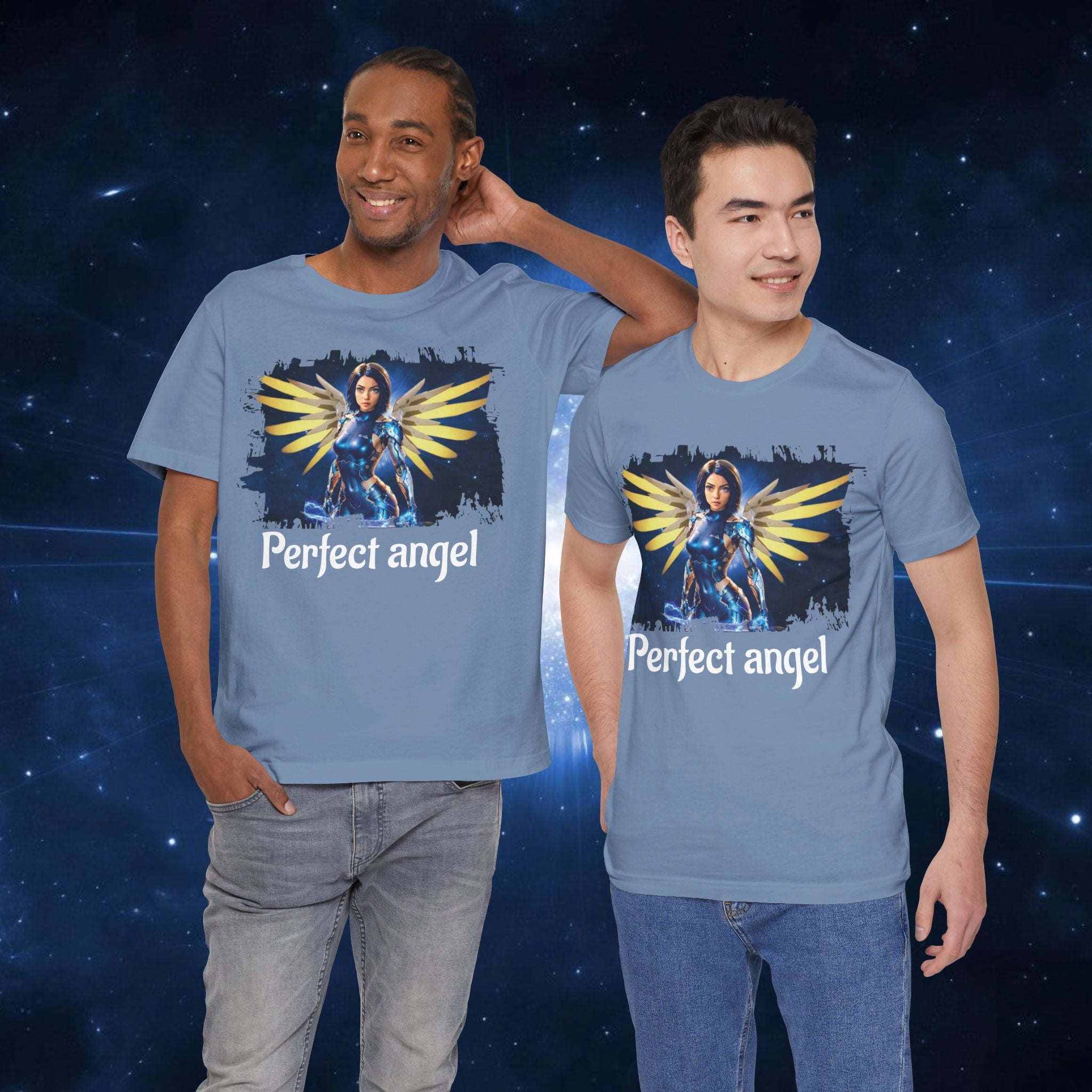 Angel Warrior Tee — "Perfect Angel" Fantasy Wings Graphic T-Shirt - alita battle angel