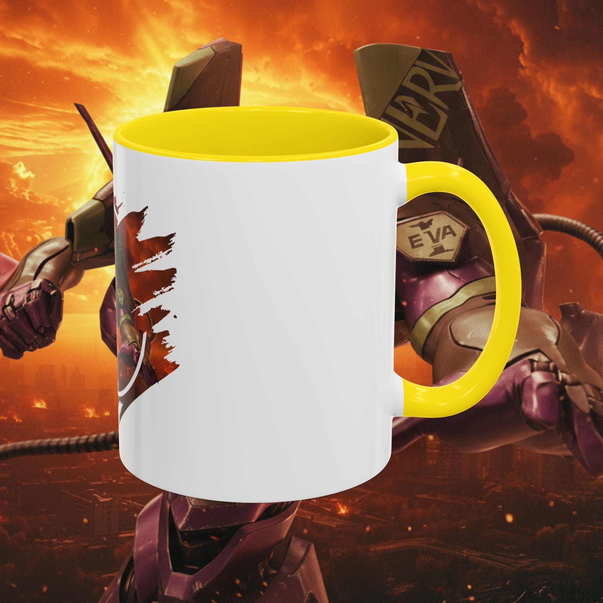 Evangelion Unit-01 Mecha Coffee Mug — Anime Pilot Accent Mug (11/15oz) - EVA 1 - Neon Genesis Evangelion