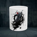Splatter Sword Ceramic Mug — Gamer Fantasy Coffee Cup (11oz/15oz)