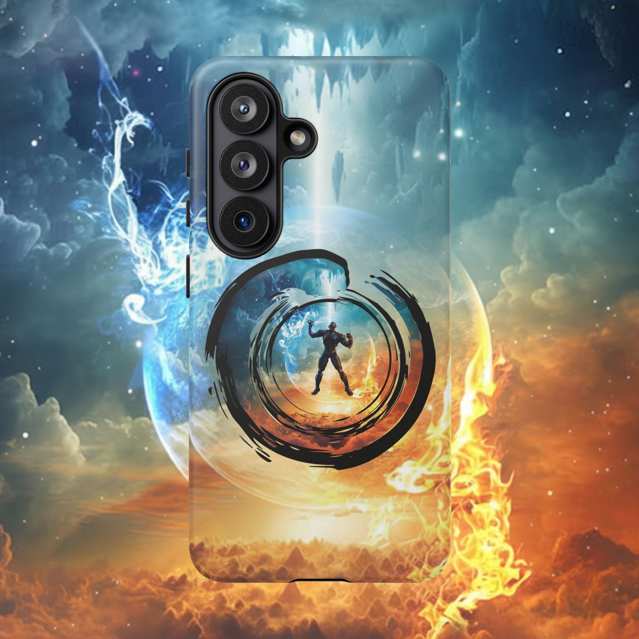 Phone Case — Elemental Warrior Fire & Ice Protective Tough Case - Ultron