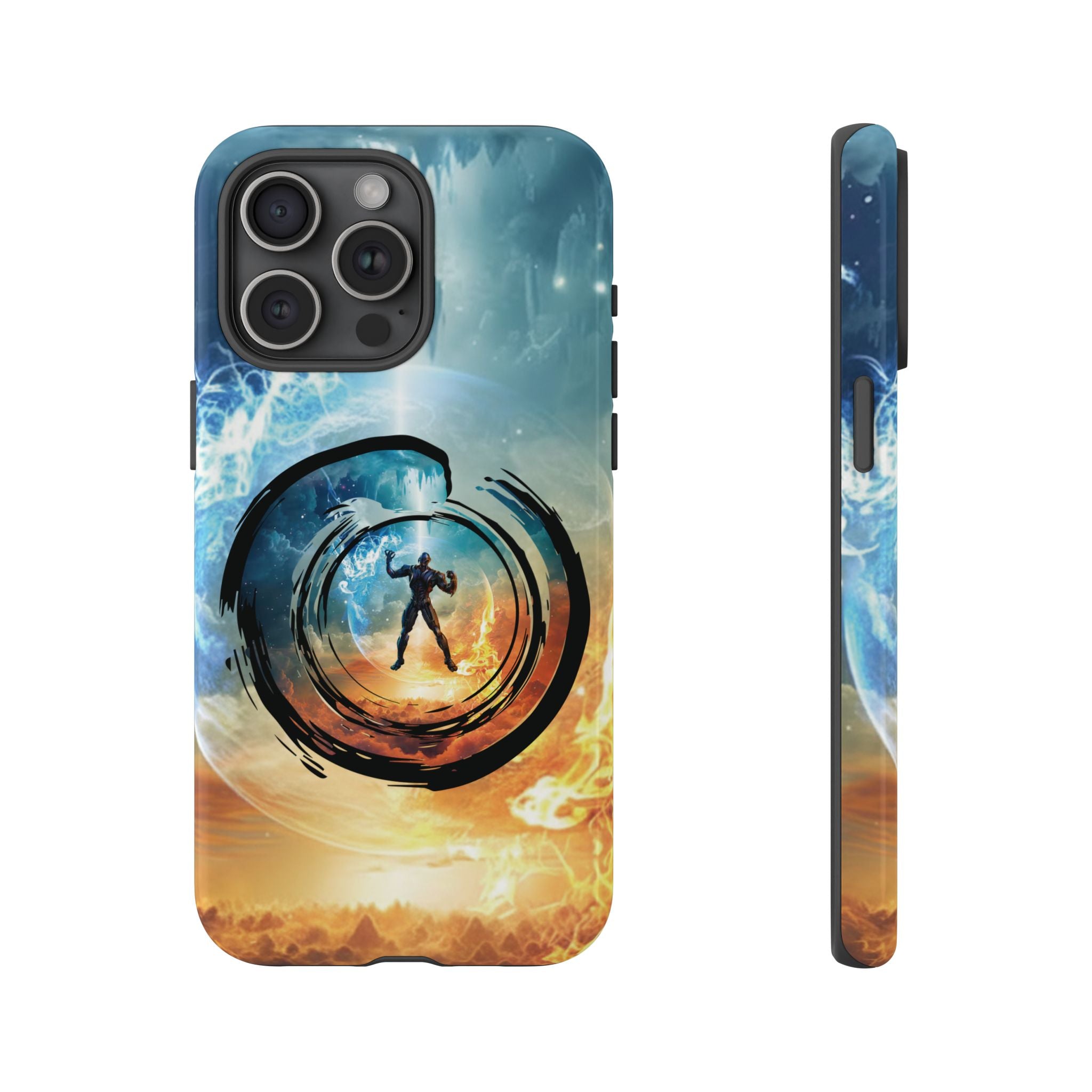 Phone Case — Elemental Warrior Fire & Ice Protective Tough Case - Ultron