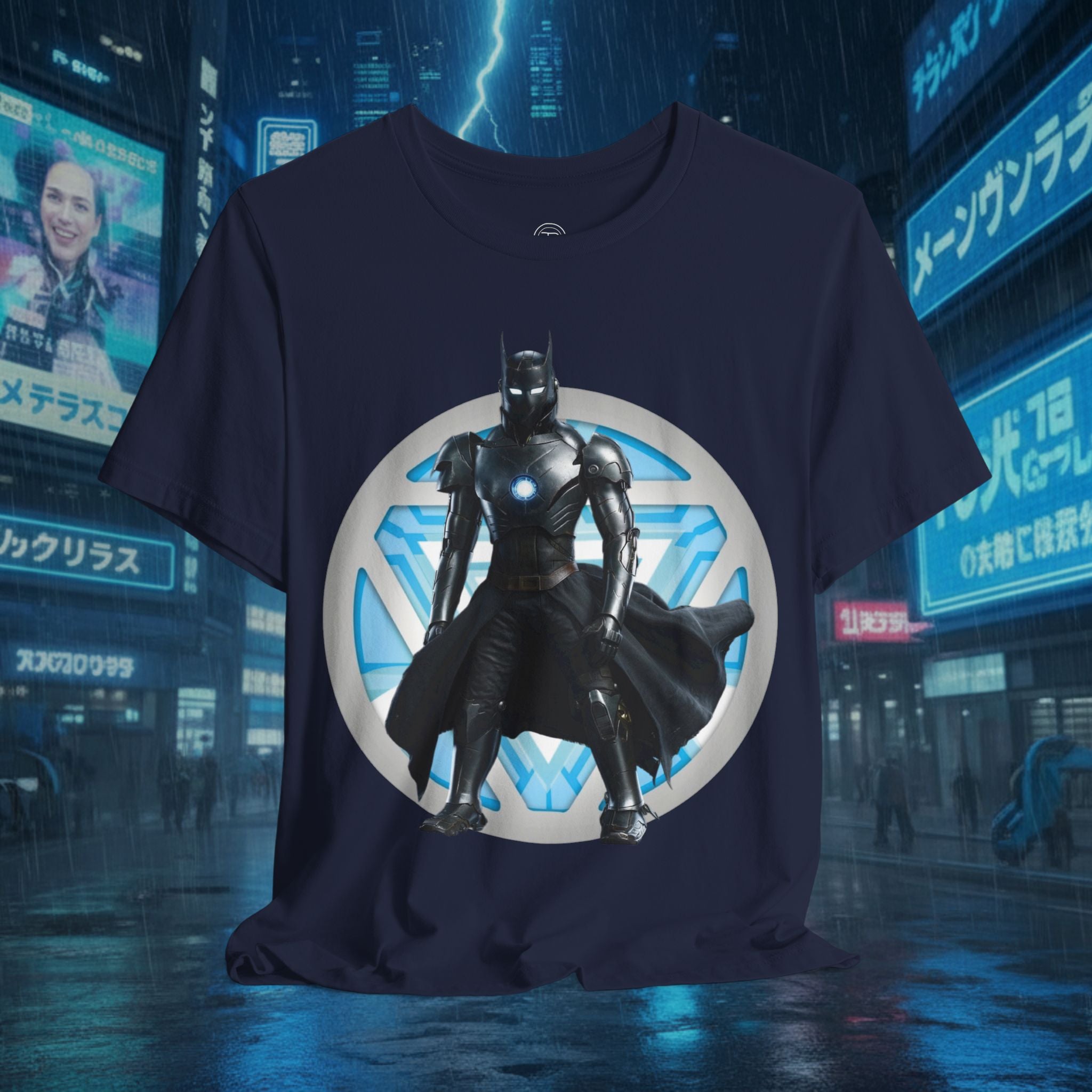 Batman Armor Graphic Tee – Futuristic Superhero T-Shirt - IRONMAN