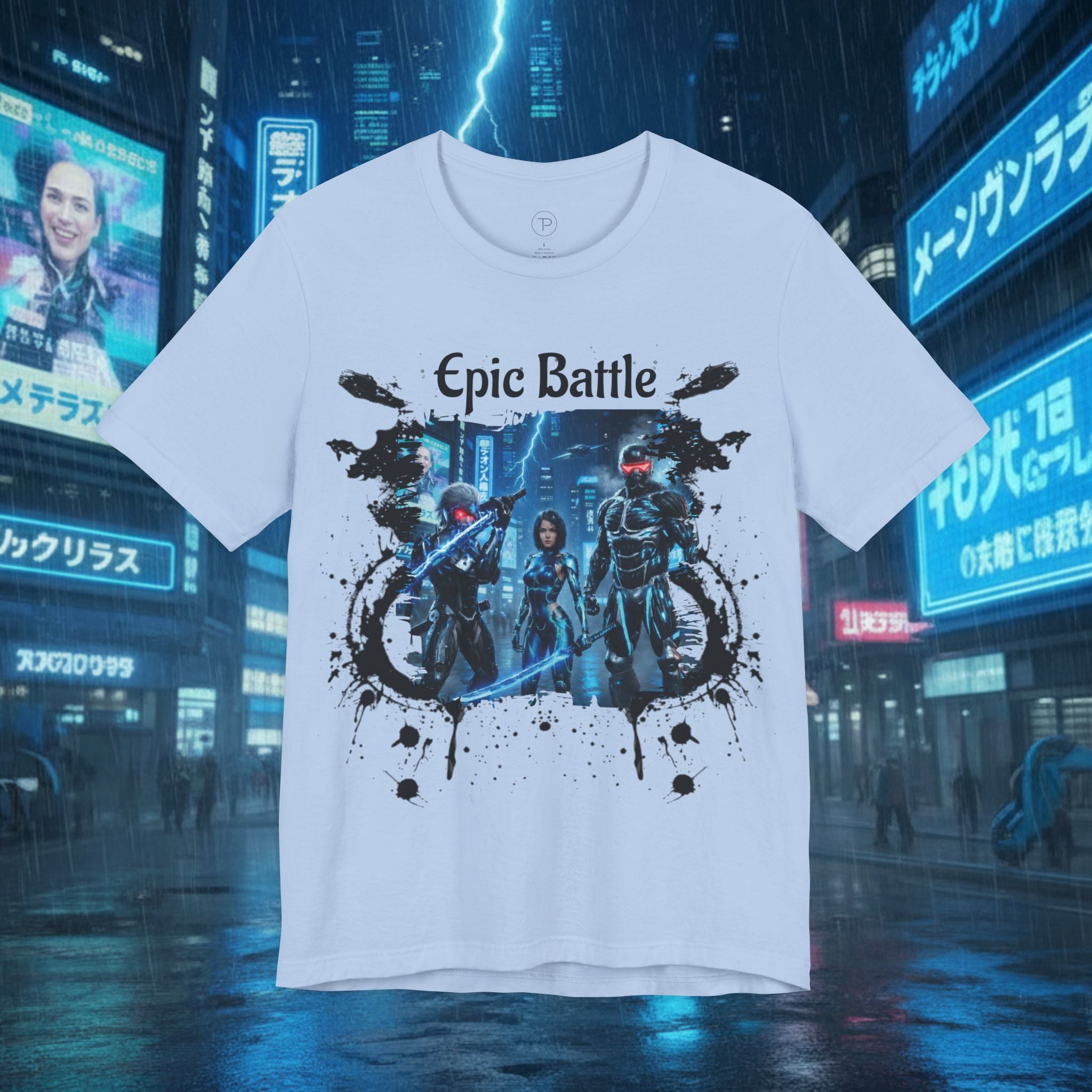 Epic Battle Tee — Sci‑Fi Gamer Graphic T-Shirt - Battle Suits