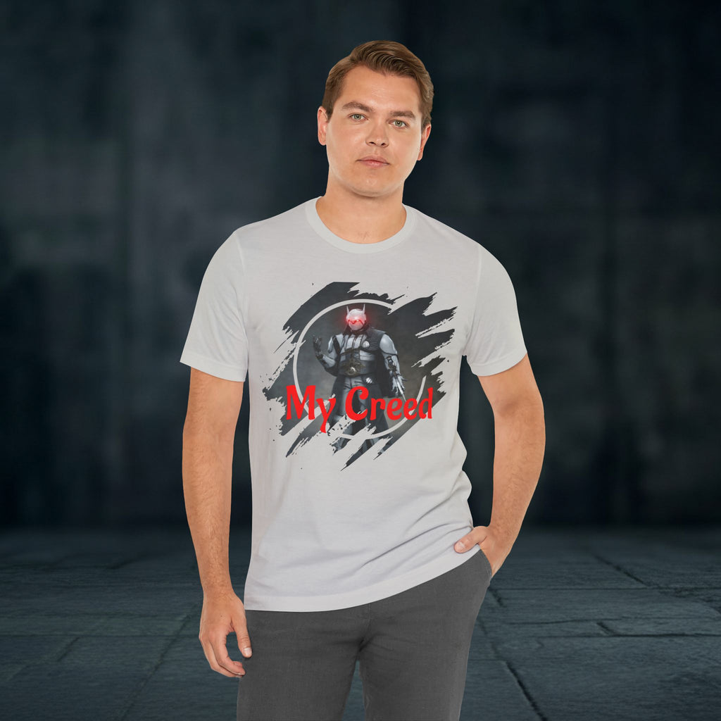 My Creed T-Shirt — Dark Knight Sci‑Fi Graphic Tee