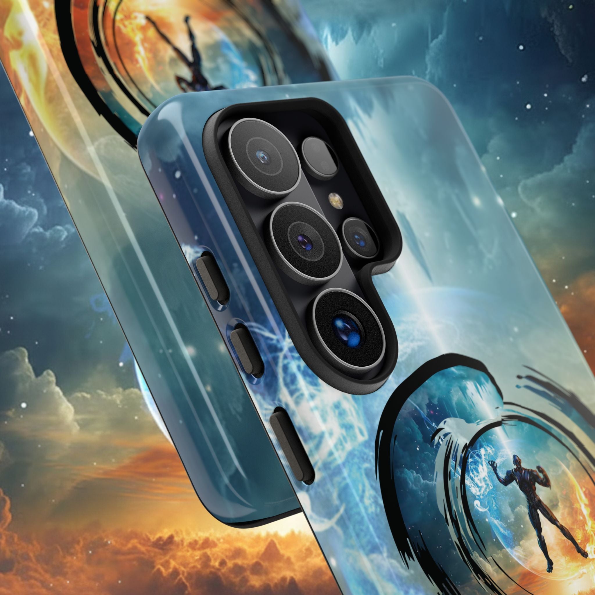 Phone Case — Elemental Warrior Fire & Ice Protective Tough Case - Ultron