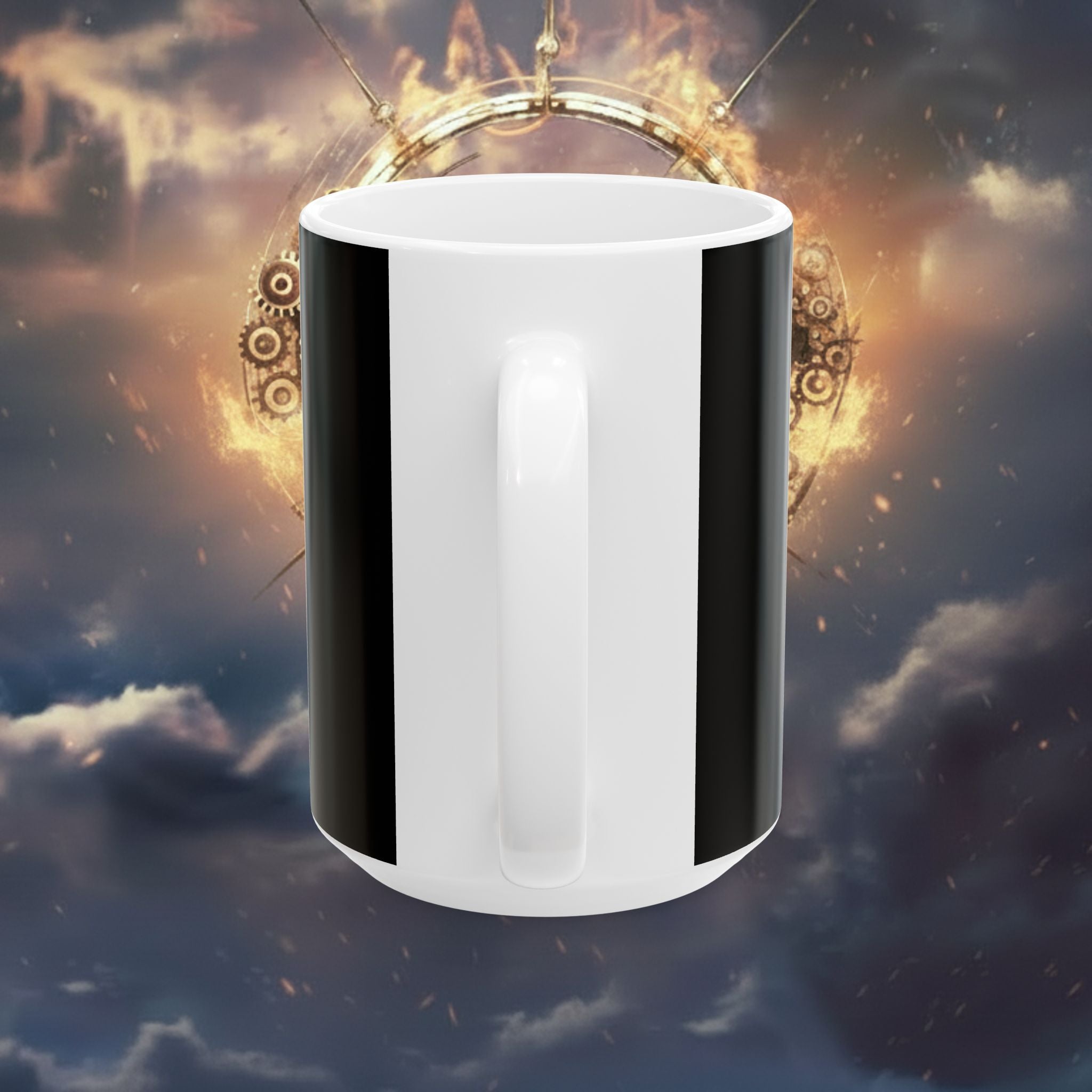 Angel Warrior Ceramic Mug — Gothic Halo Fantasy Coffee Cup (11oz, 15oz) - Alita Battle Angel Two Wings