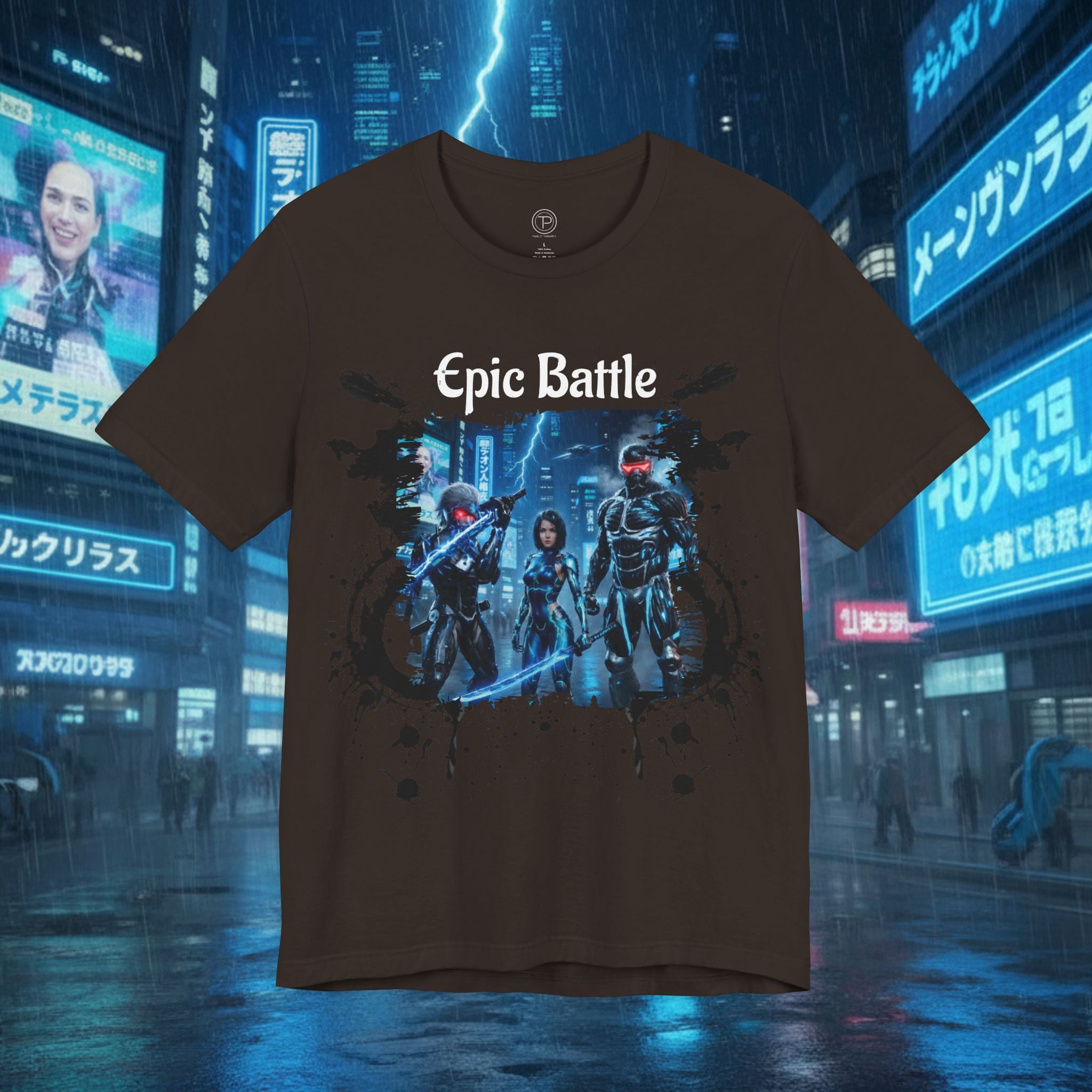 Epic Battle Tee — Sci‑Fi Gamer Graphic T-Shirt - Battle Suits