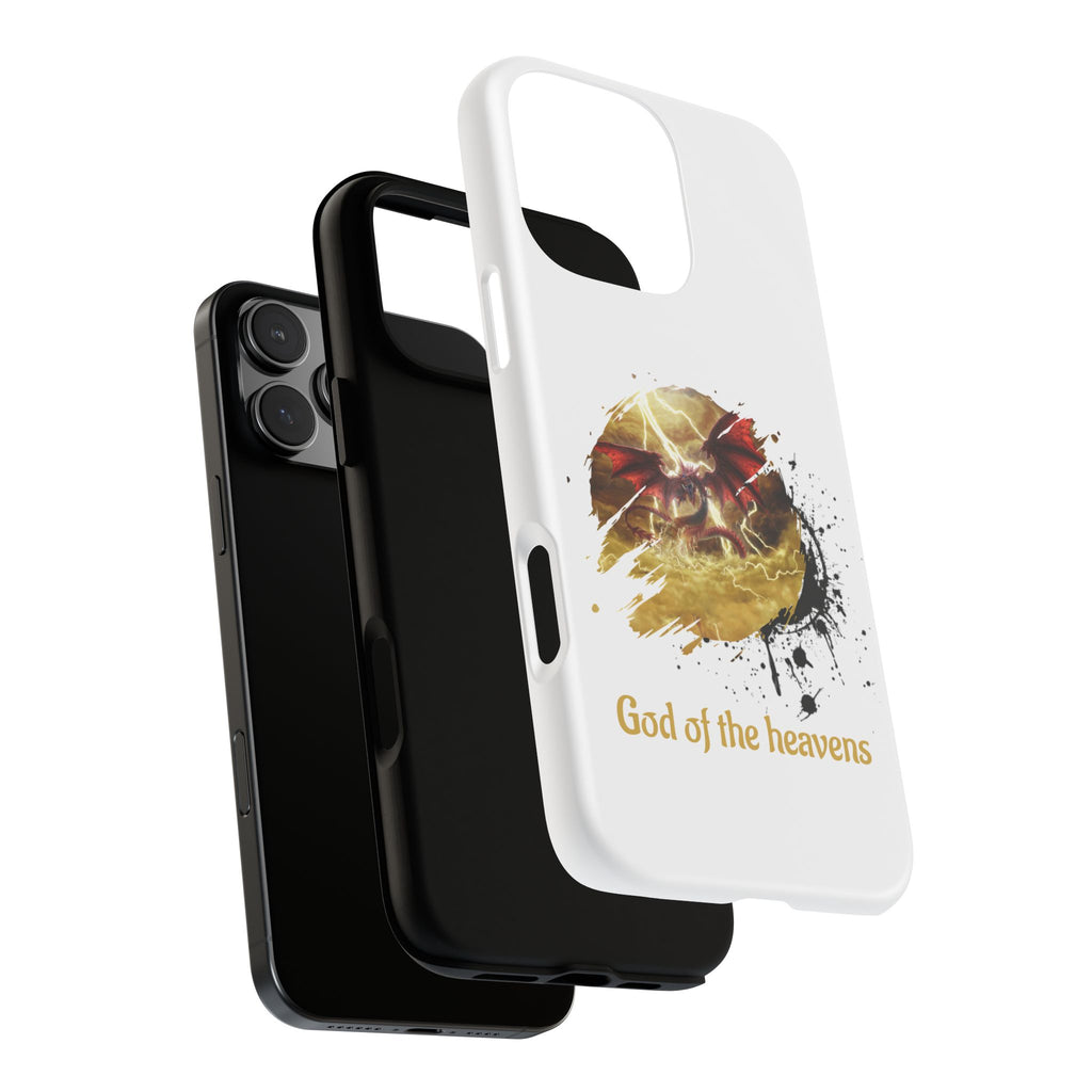 Gold Dragon Phone Case — Tough Protective Phone Case with Lightning Brush Art - slifer the sky dragon