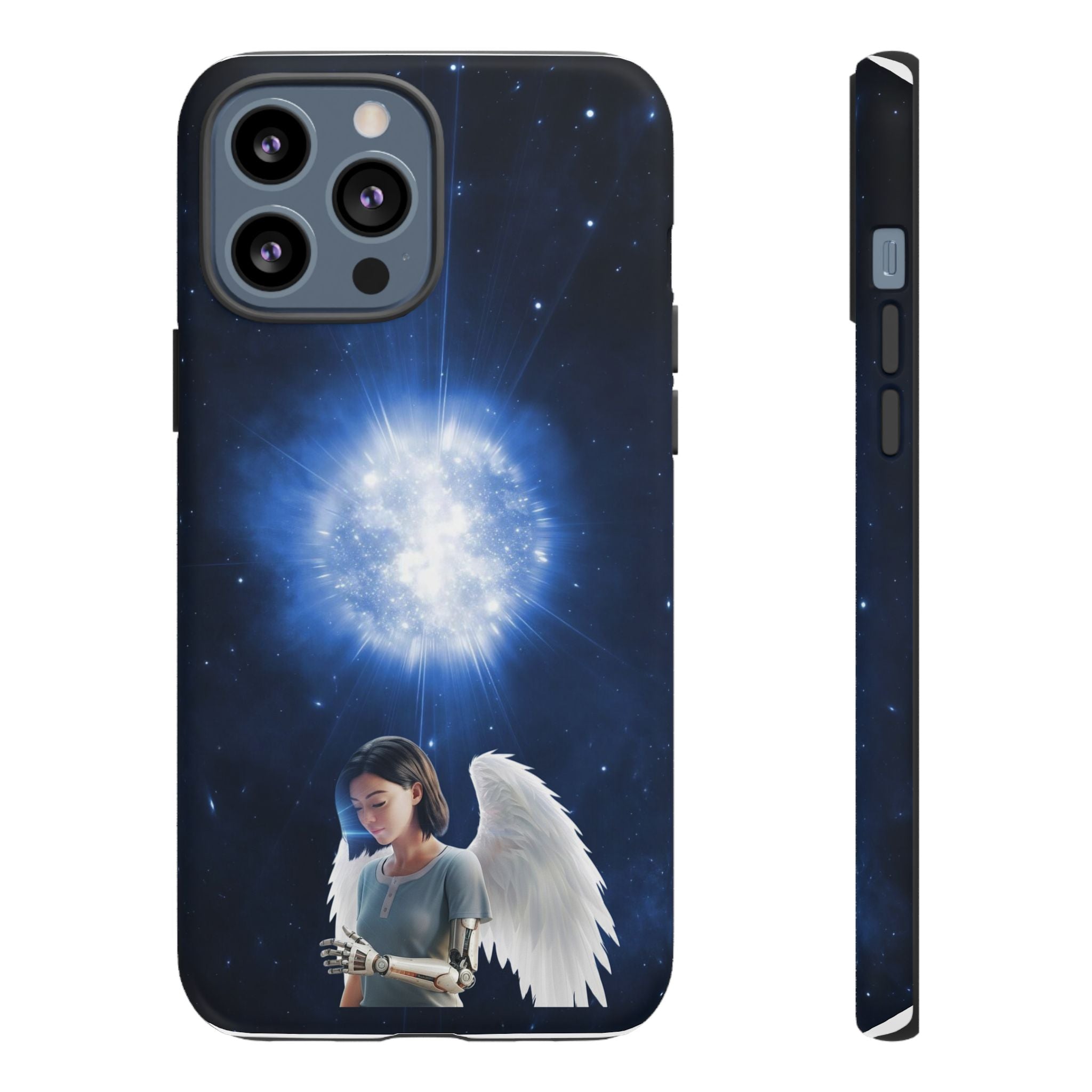 Angel Wings Galaxy Phone Case — Cosmic Light Protective Case ALITA BATTLE ANGEL