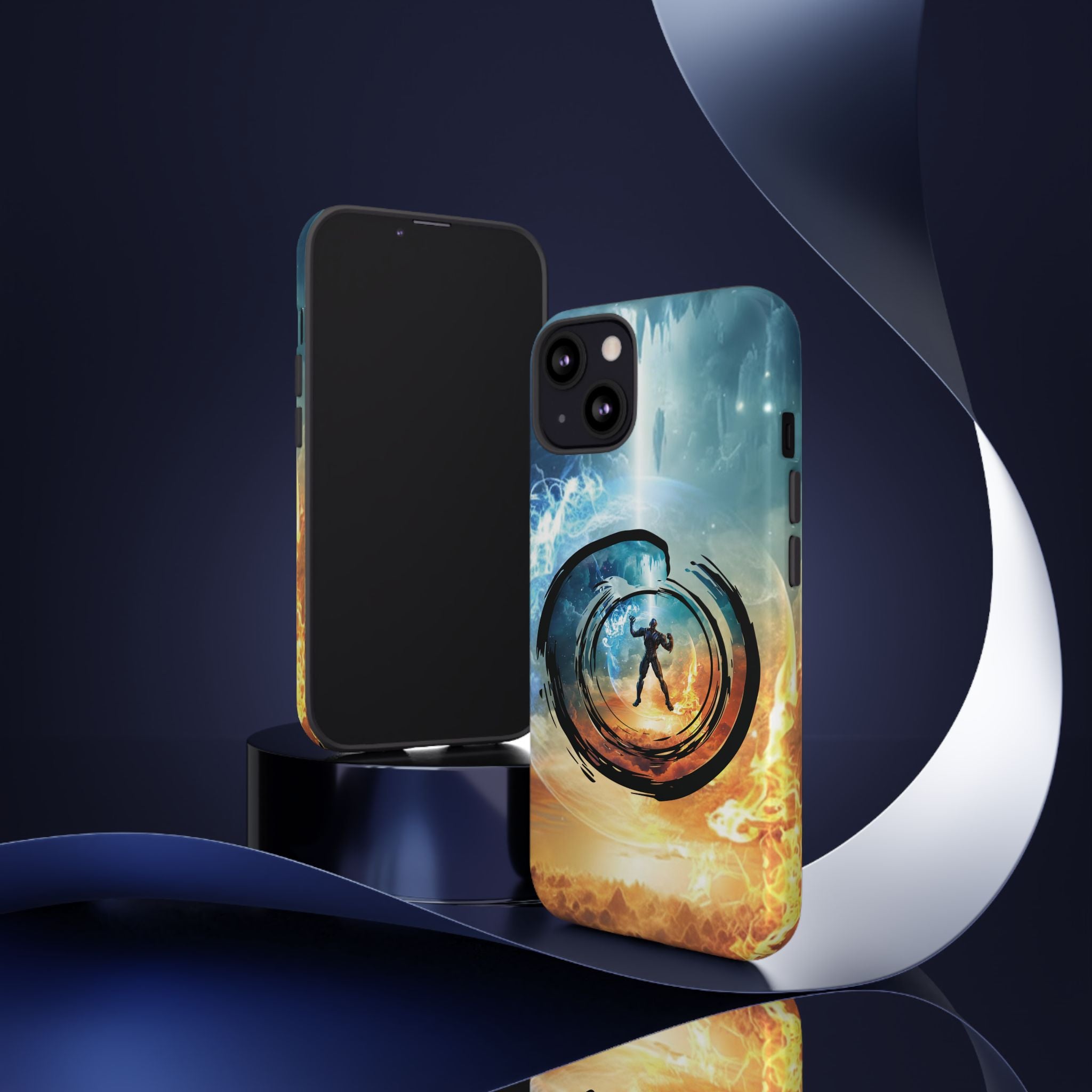 Phone Case — Elemental Warrior Fire & Ice Protective Tough Case - Ultron