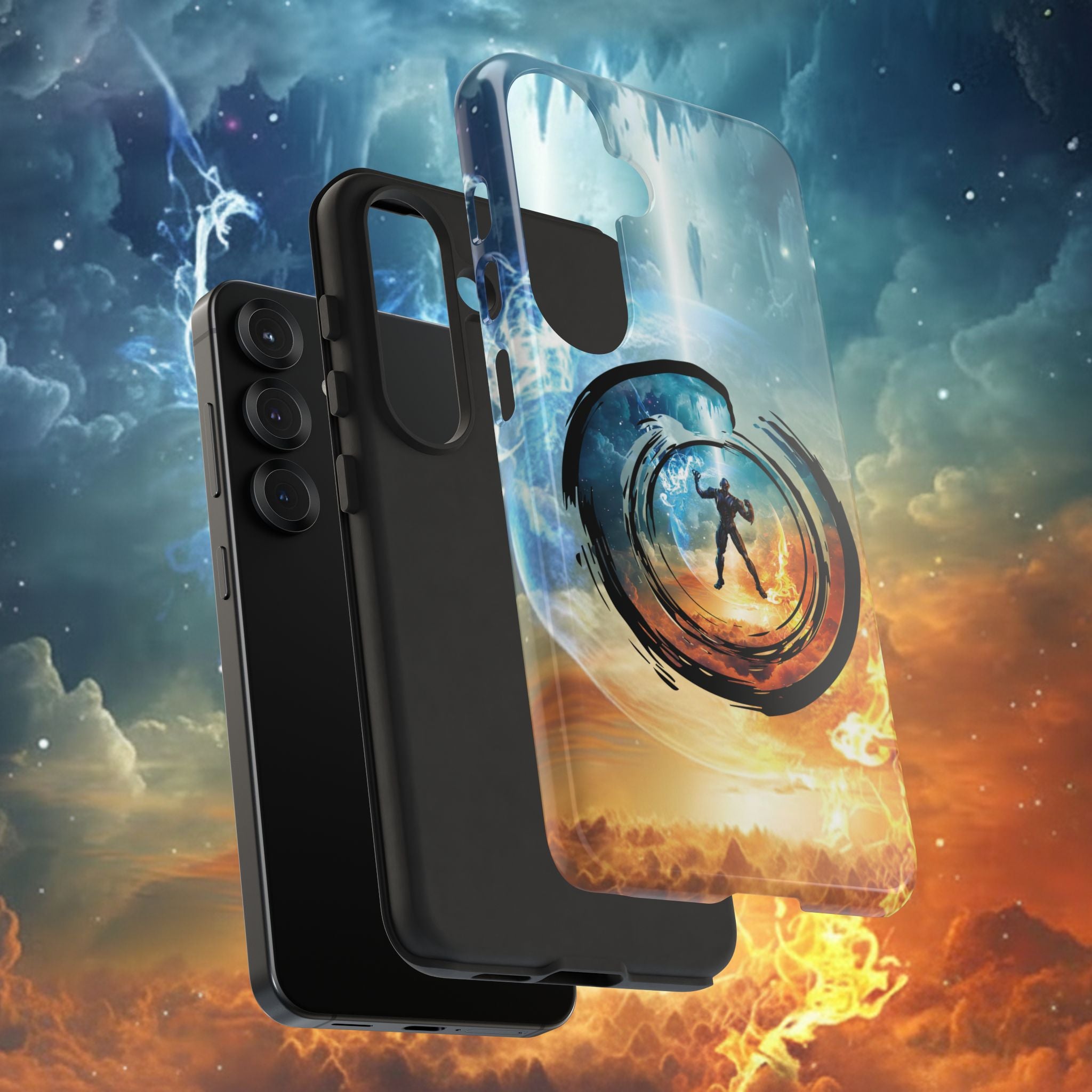 Phone Case — Elemental Warrior Fire & Ice Protective Tough Case - Ultron