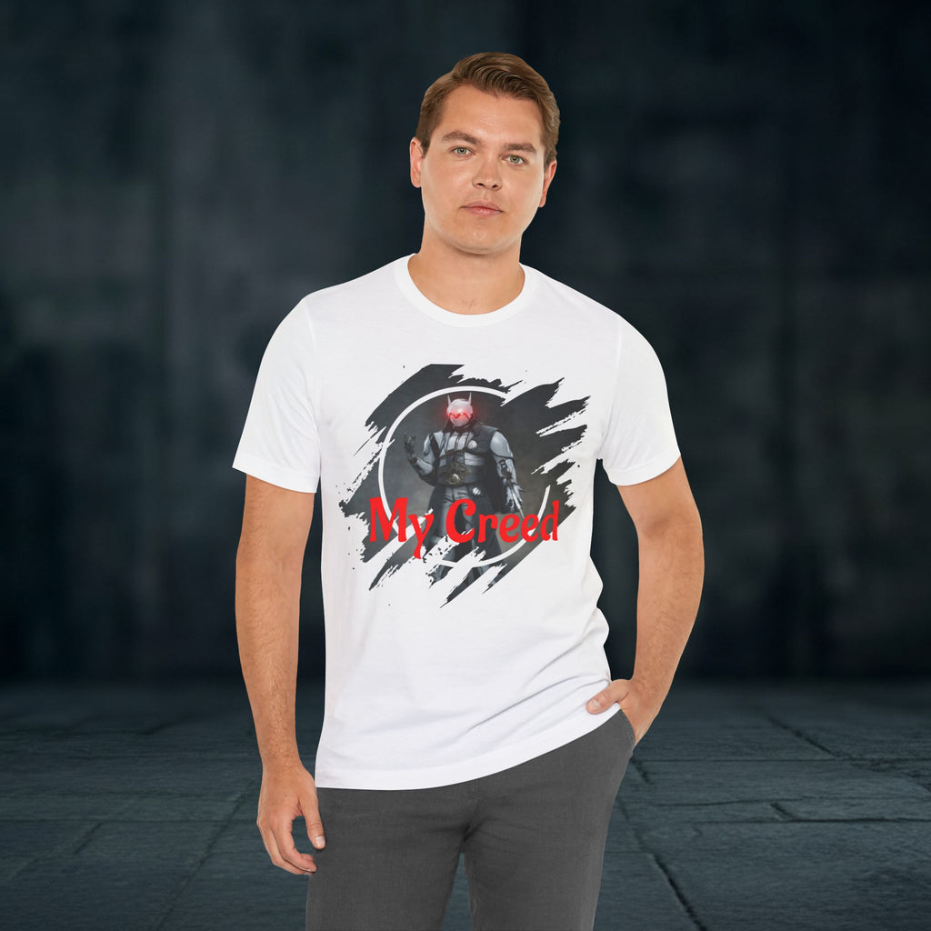My Creed T-Shirt — Dark Knight Sci‑Fi Graphic Tee