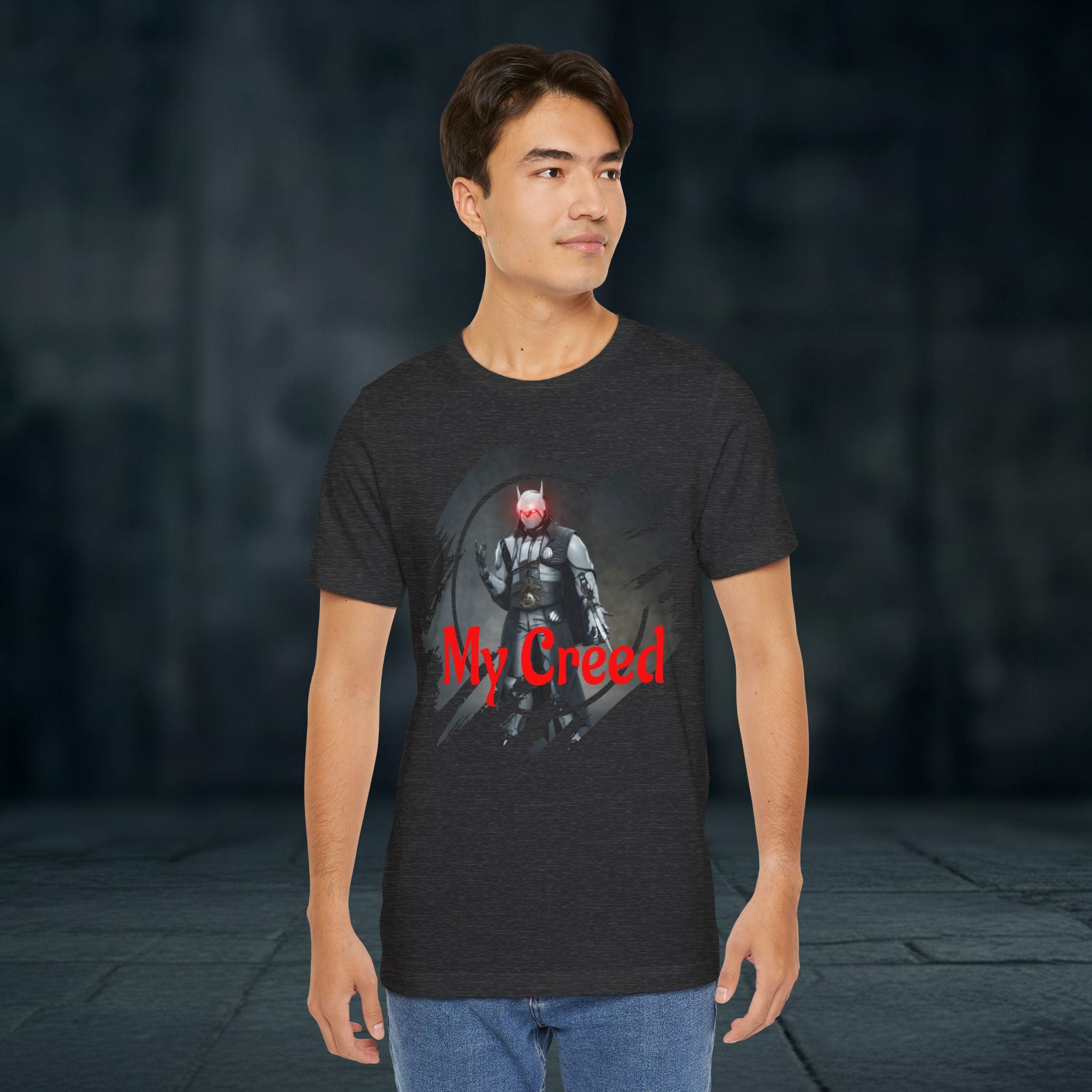 My Creed T-Shirt — Dark Knight Sci‑Fi Graphic Tee