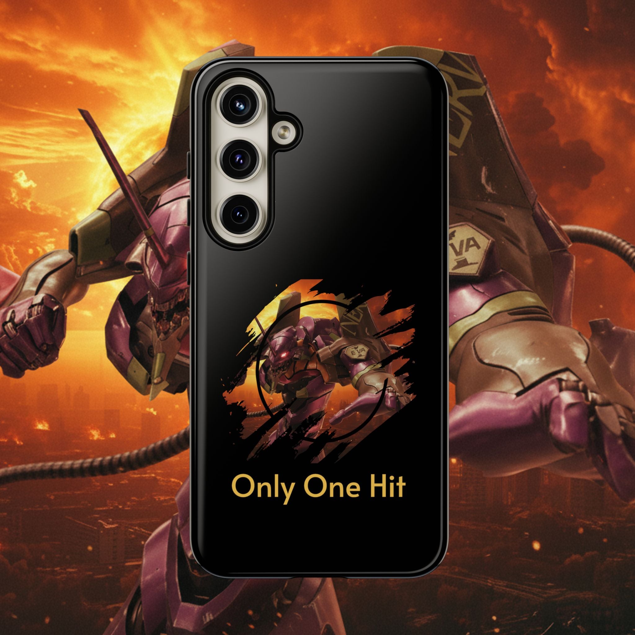 Phone Case — "Only One Hit" Gaming Armor Protective Cover - EVA 1 - Neon Genesis Evangelion
