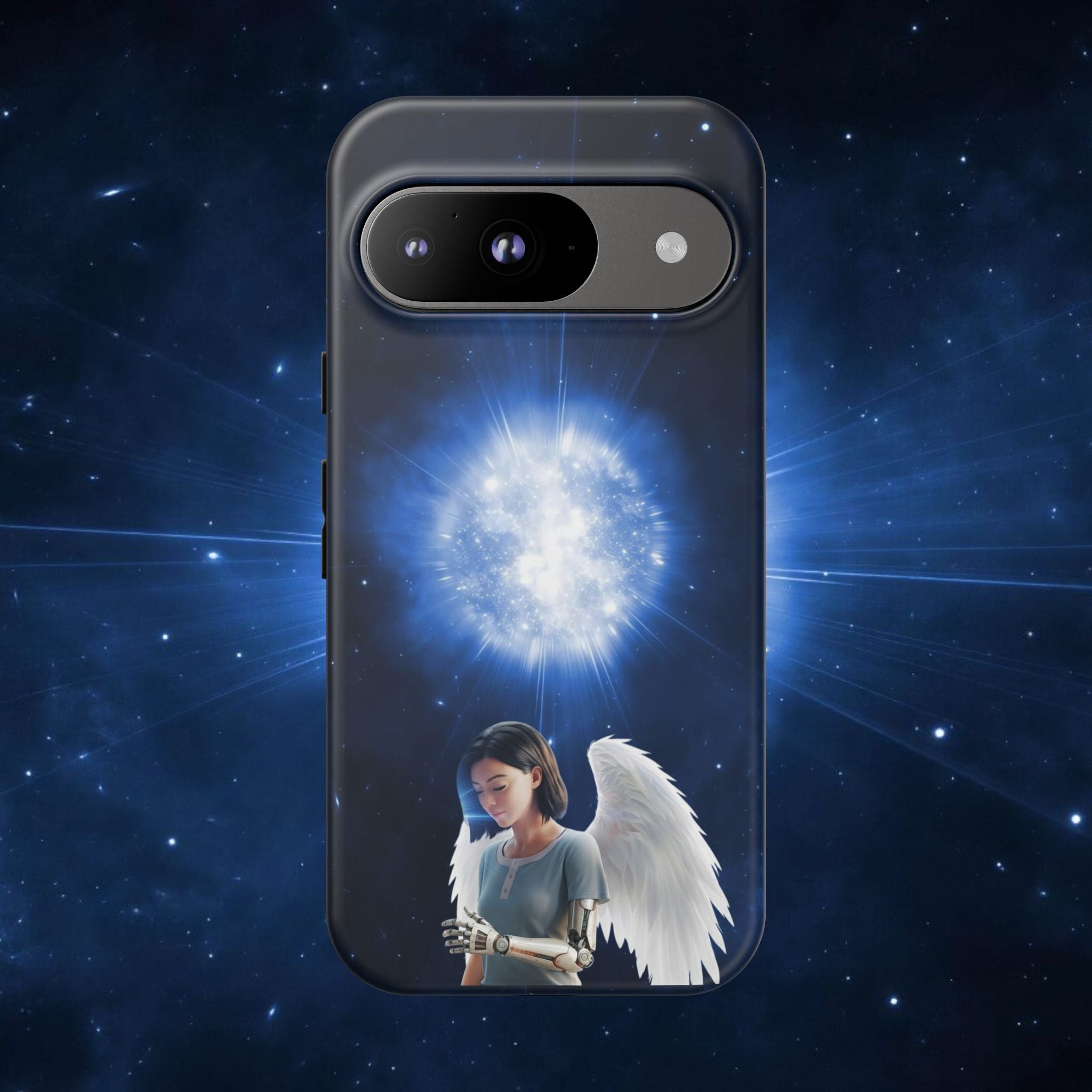 Angel Wings Galaxy Phone Case — Cosmic Light Protective Case ALITA BATTLE ANGEL
