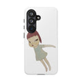 Cute Floating Girl Phone Case — Minimal Art Protective iPhone Cover