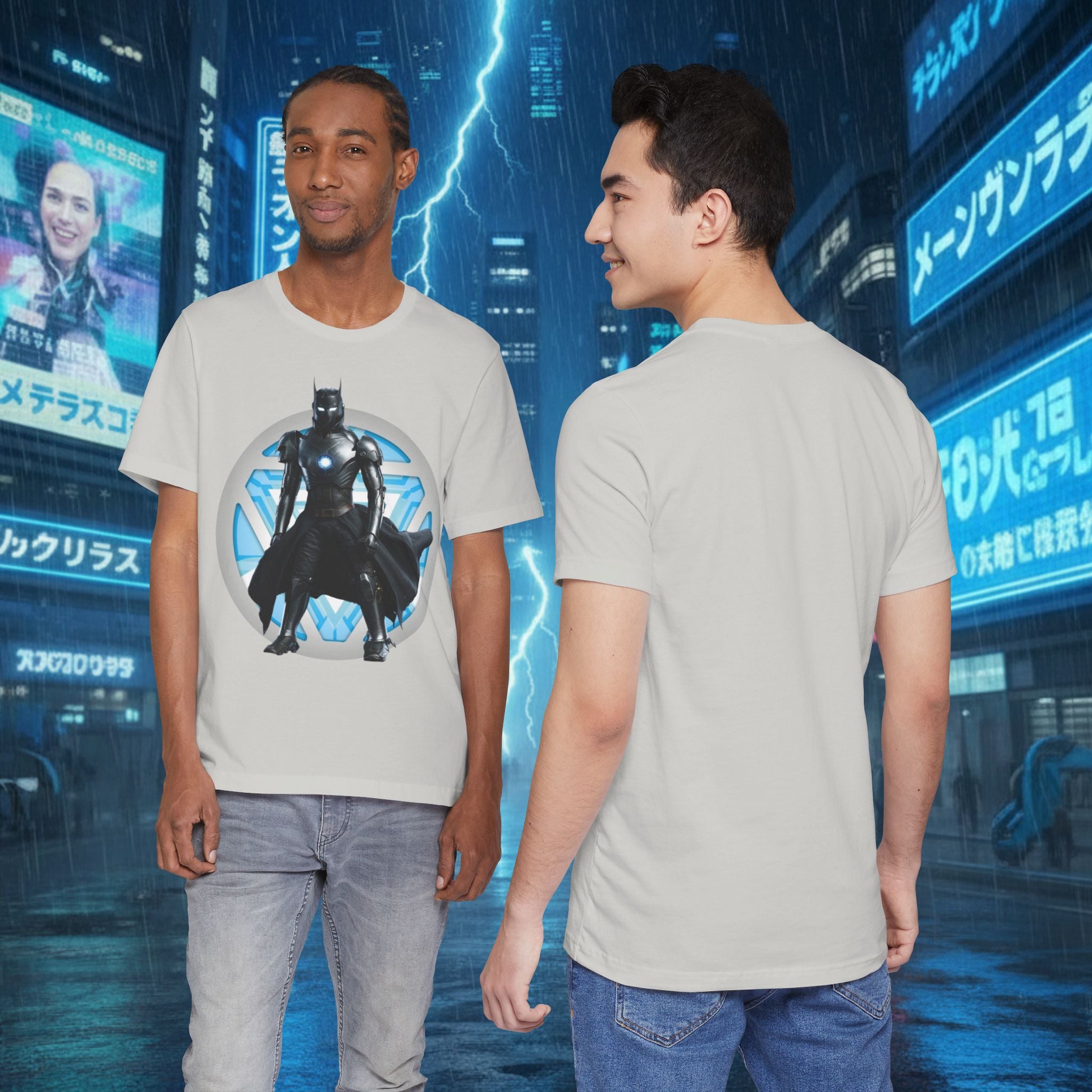 Batman Armor Graphic Tee – Futuristic Superhero T-Shirt - IRONMAN