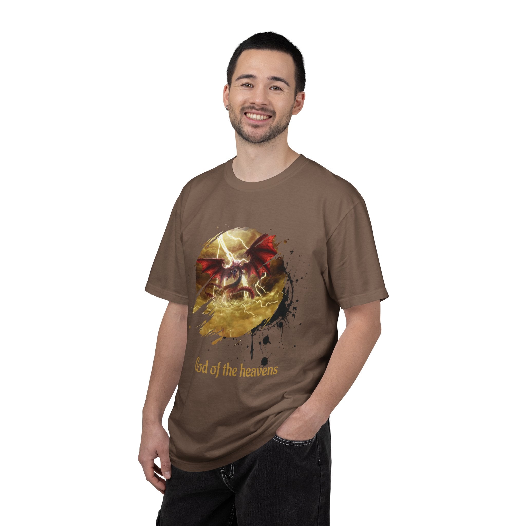 God of the Heavens T-Shirt — Mythic Storm Graphic Tee - slifer the sky dragon