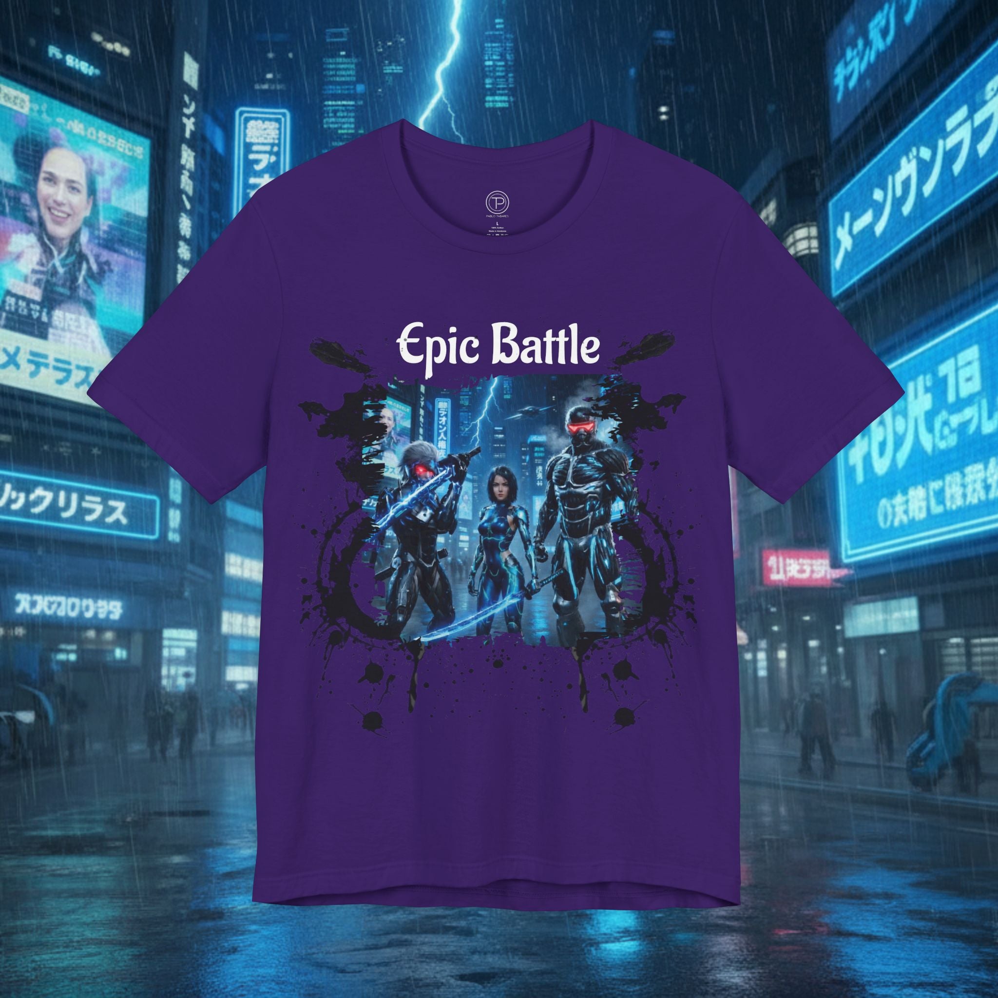 Epic Battle Tee — Sci‑Fi Gamer Graphic T-Shirt - Battle Suits