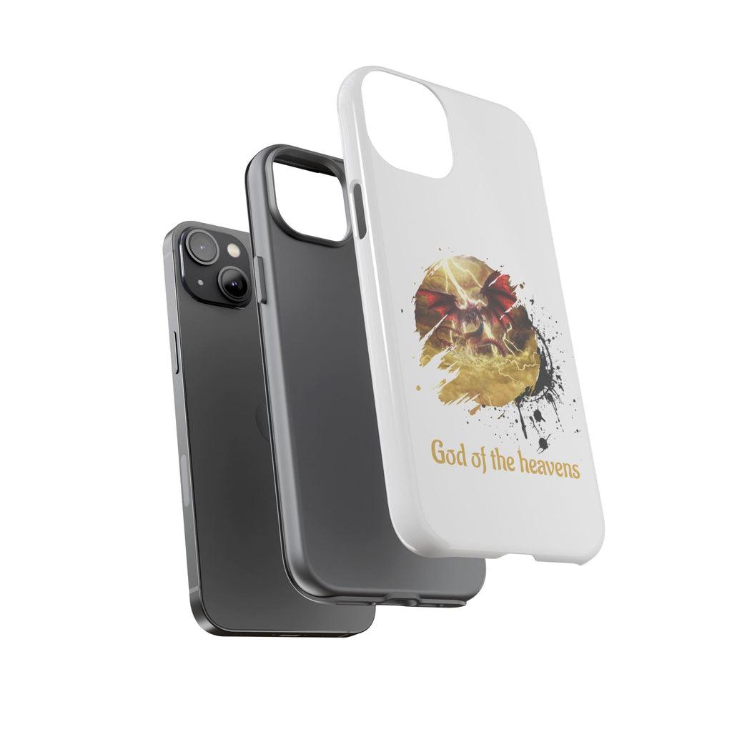 Gold Dragon Phone Case — Tough Protective Phone Case with Lightning Brush Art - slifer the sky dragon