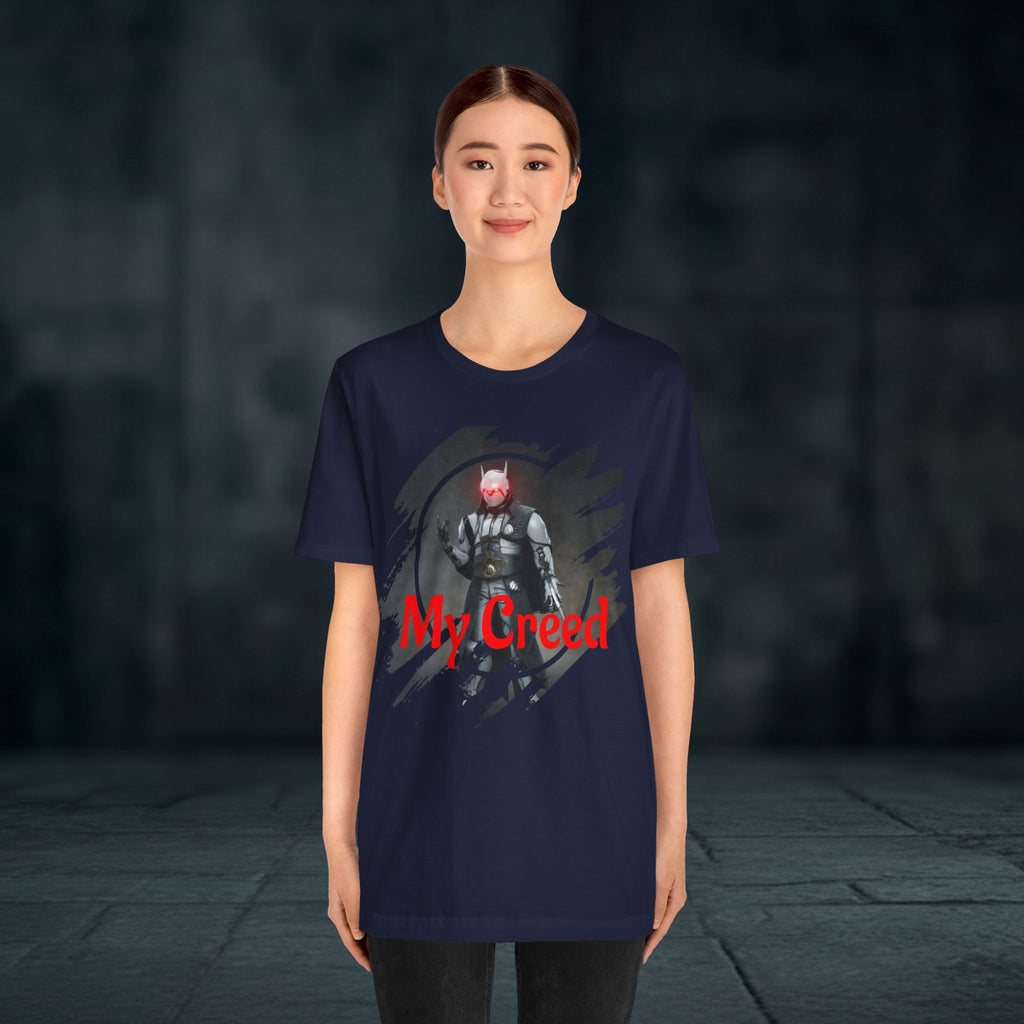 My Creed T-Shirt — Dark Knight Sci‑Fi Graphic Tee