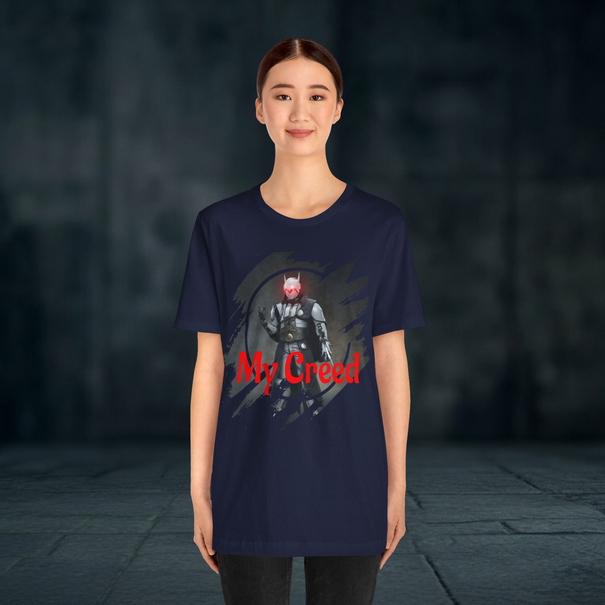 My Creed T-Shirt — Dark Knight Sci‑Fi Graphic Tee