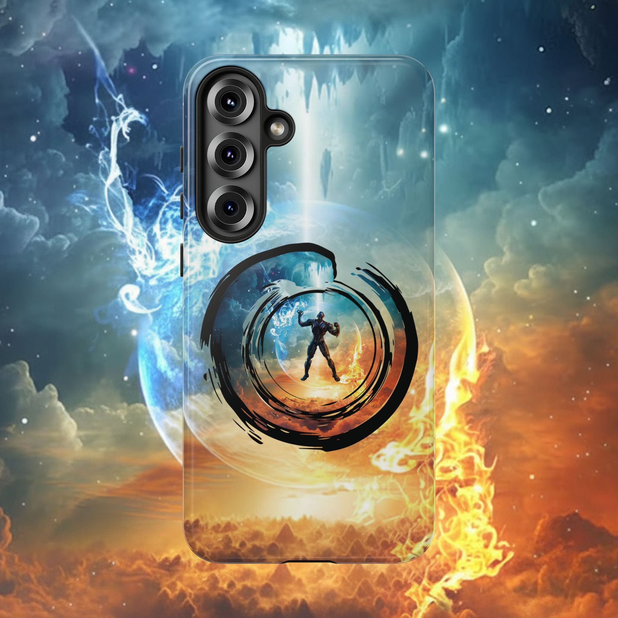 Phone Case — Elemental Warrior Fire & Ice Protective Tough Case - Ultron