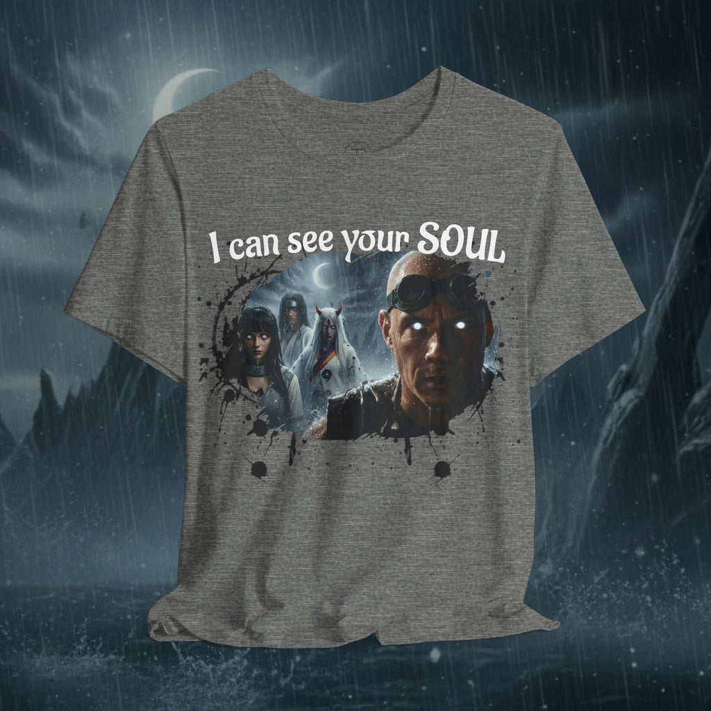 I Can See Your Soul T-Shirt — Gothic Horror Movie Graphic Tee - Byakugan Family and Riddick