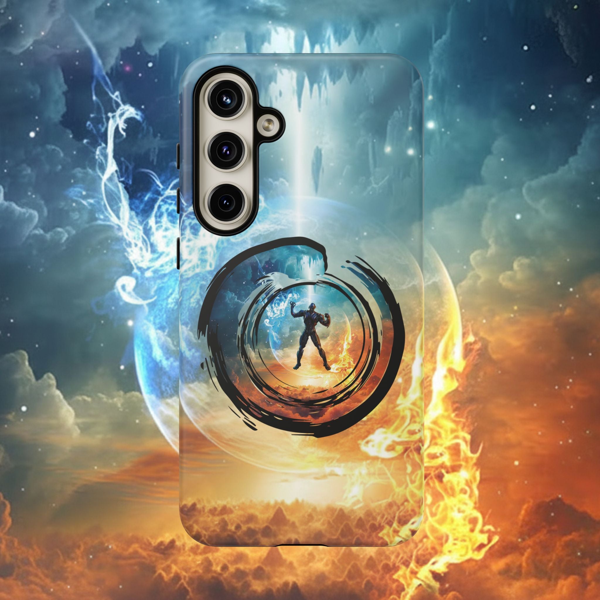 Phone Case — Elemental Warrior Fire & Ice Protective Tough Case - Ultron