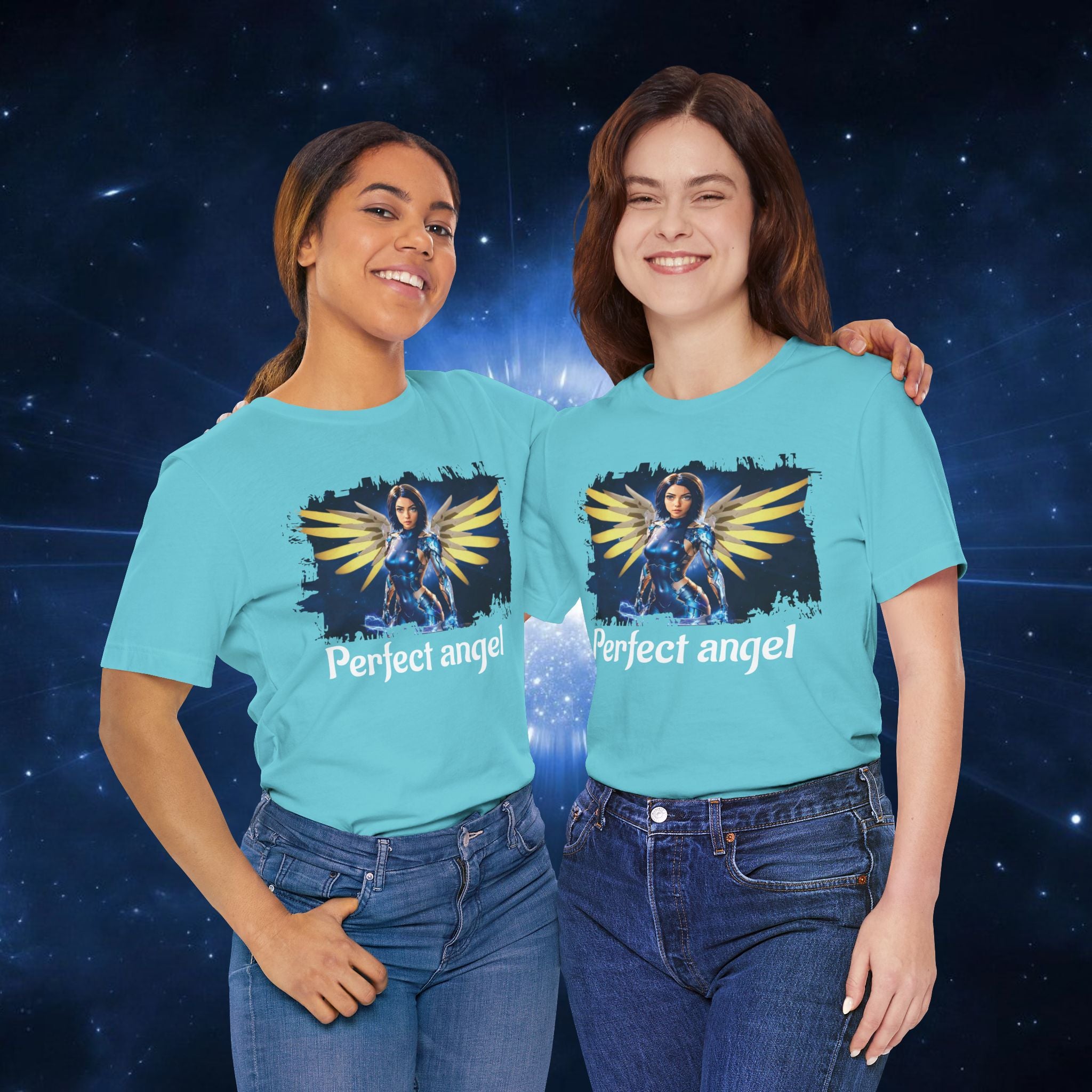 Angel Warrior Tee — "Perfect Angel" Fantasy Wings Graphic T-Shirt - alita battle angel