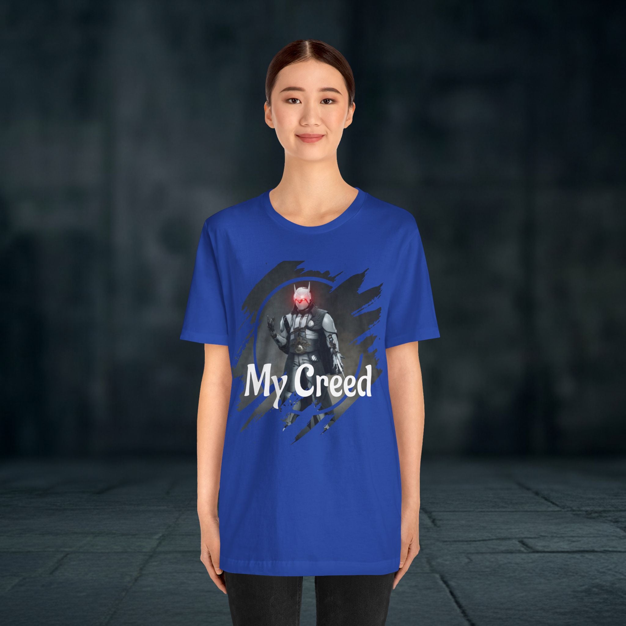 My Creed T-Shirt — Dark Knight Sci‑Fi Graphic Tee