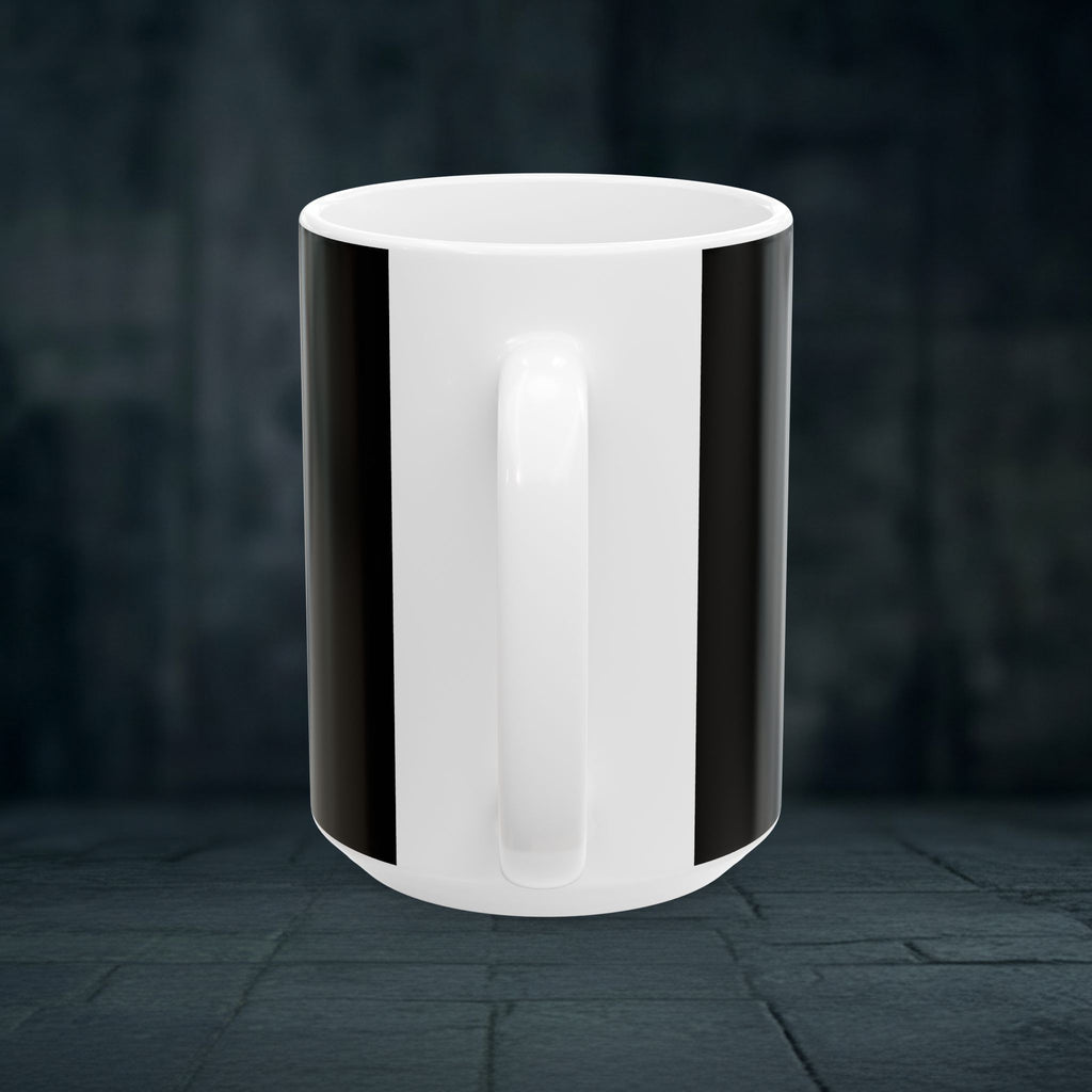 Dark Knight Armor Ceramic Mug — Gothic Bat-Inspired Coffee Cup