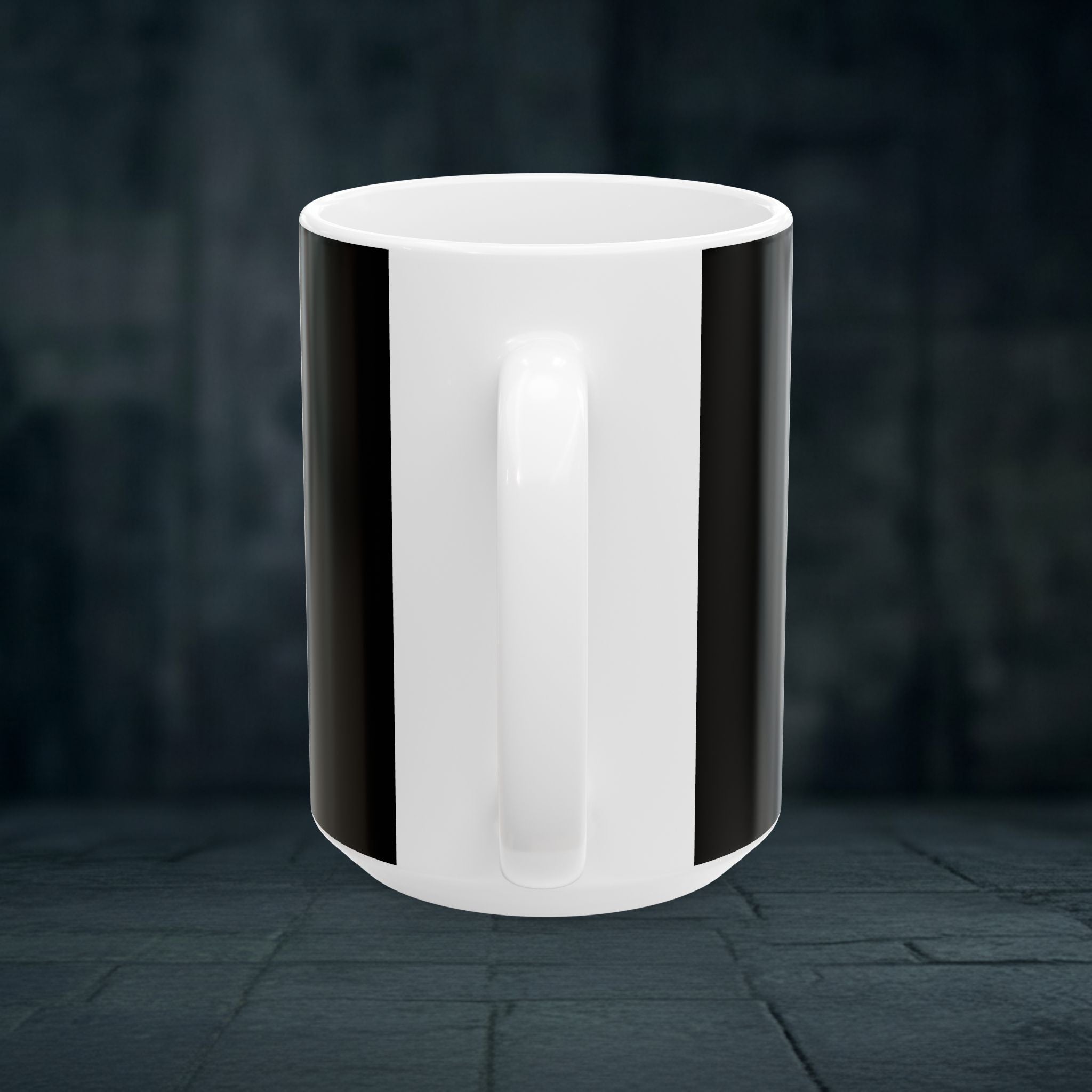 Dark Knight Armor Ceramic Mug — Gothic Bat-Inspired Coffee Cup