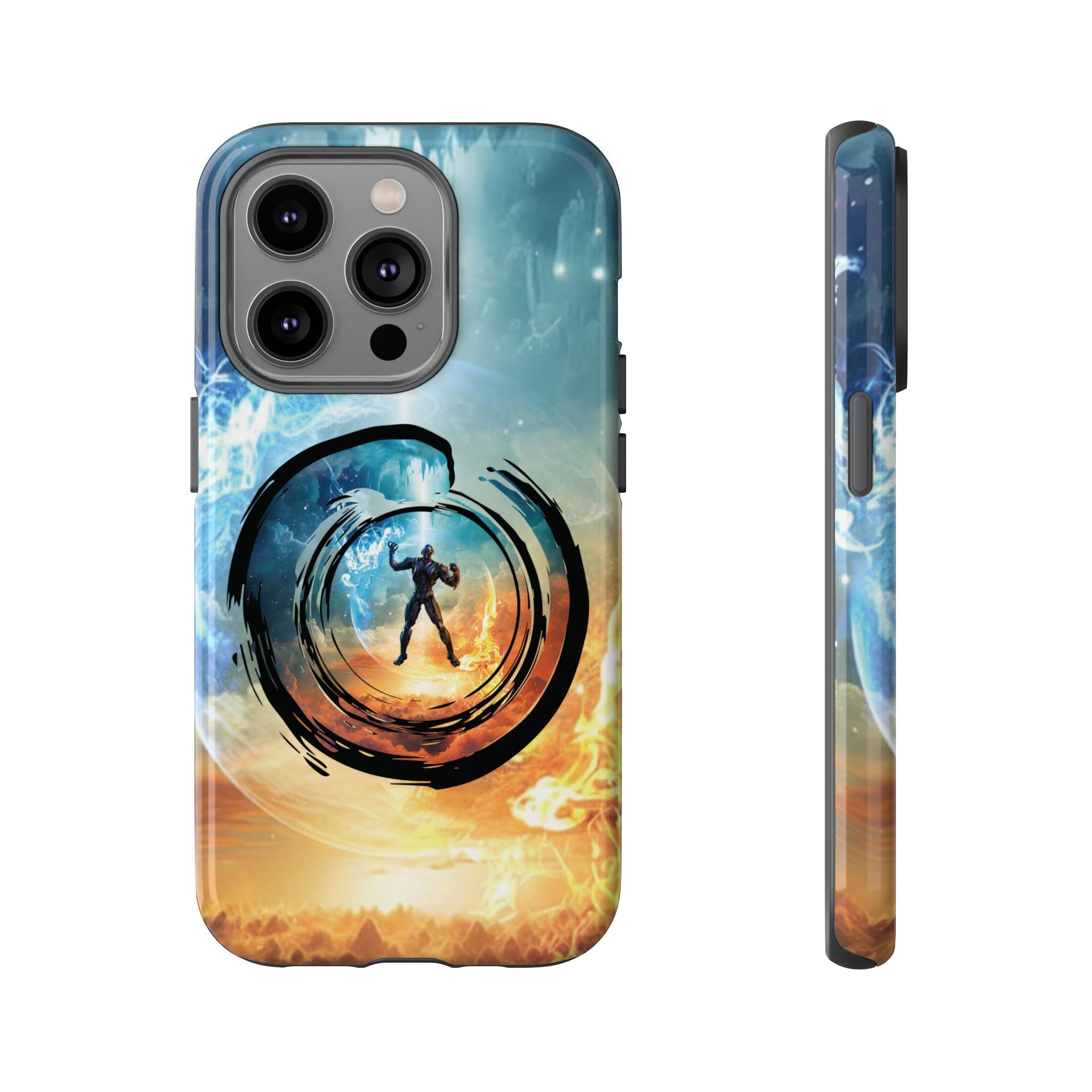 Phone Case — Elemental Warrior Fire & Ice Protective Tough Case - Ultron
