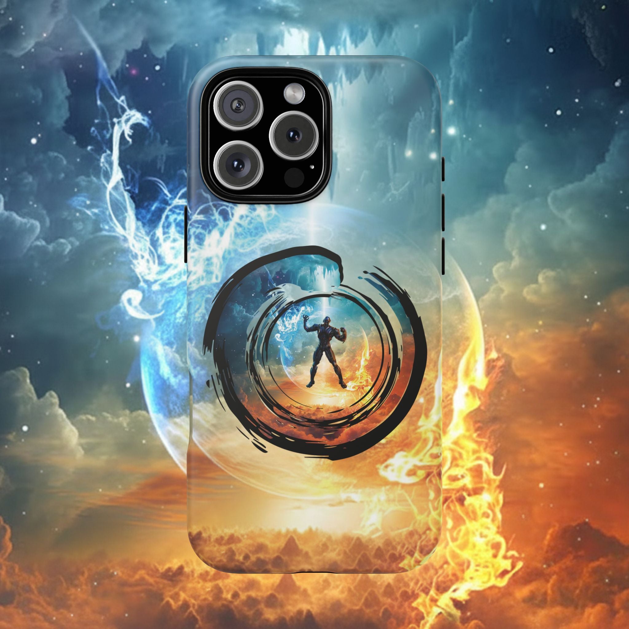 Phone Case — Elemental Warrior Fire & Ice Protective Tough Case - Ultron