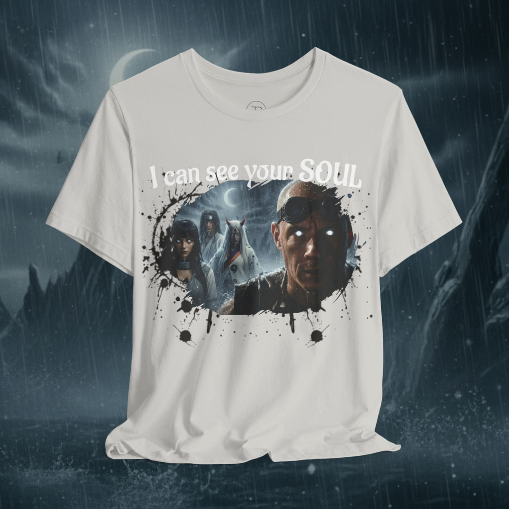 I Can See Your Soul T-Shirt — Gothic Horror Movie Graphic Tee - Byakugan Family and Riddick