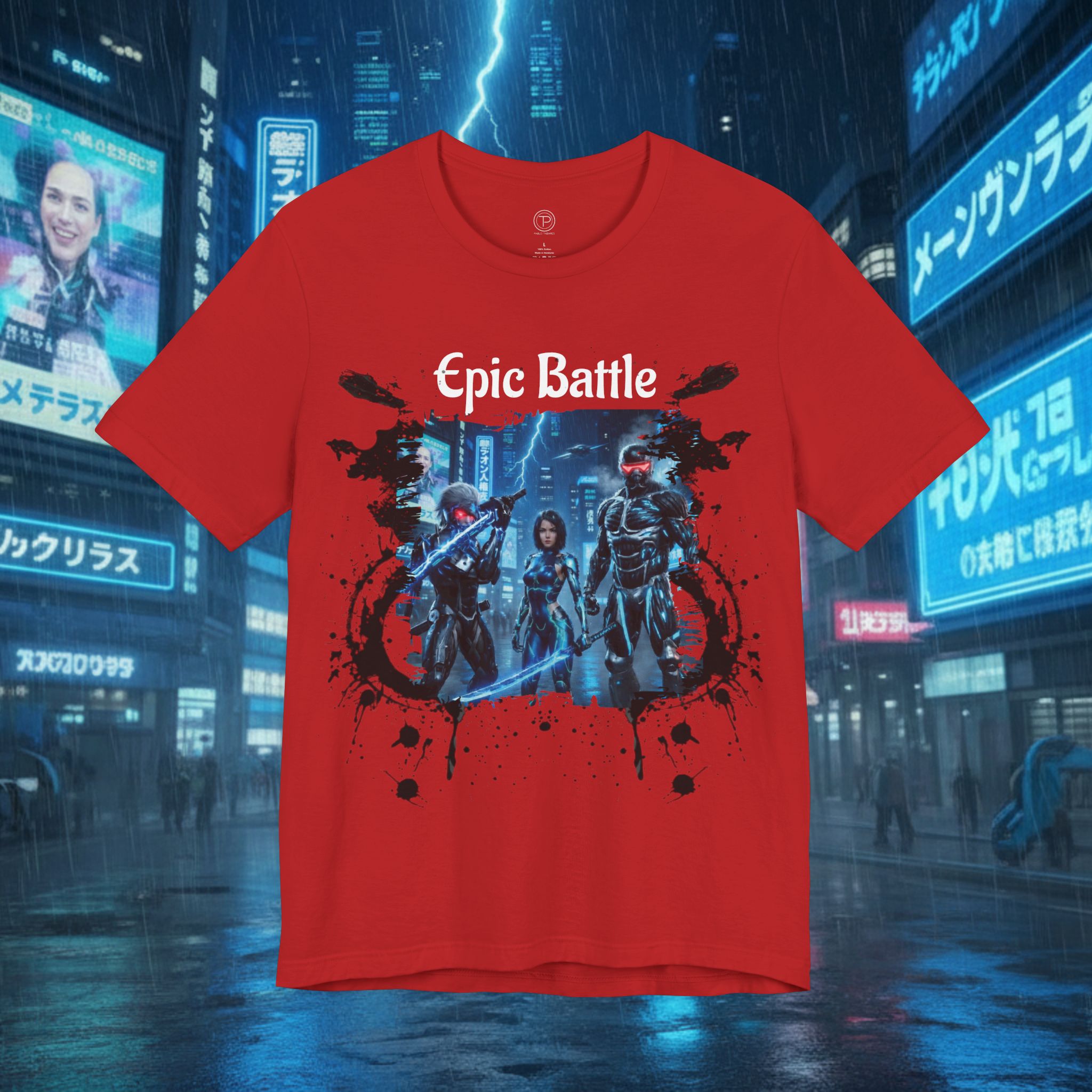 Epic Battle Tee — Sci‑Fi Gamer Graphic T-Shirt - Battle Suits