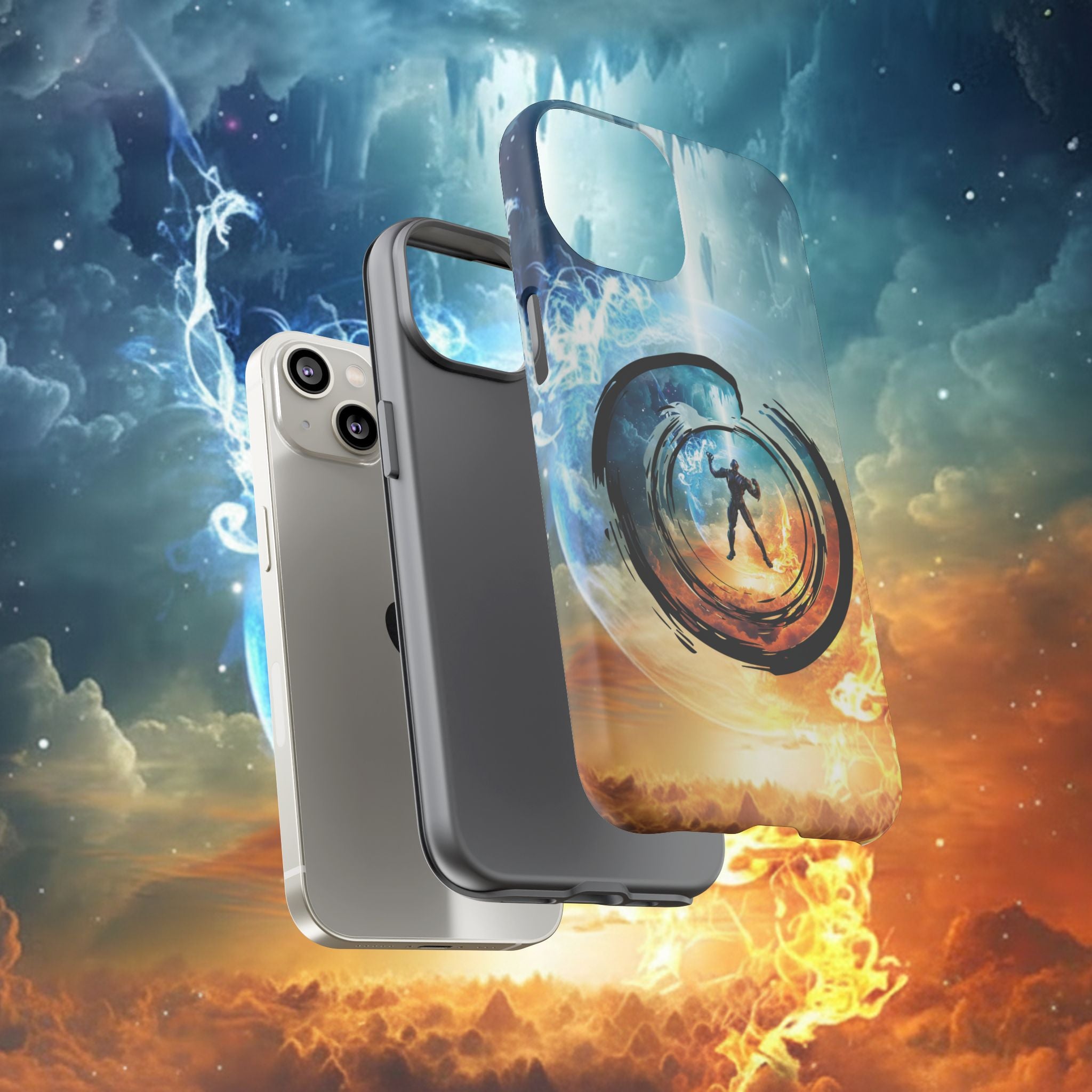 Phone Case — Elemental Warrior Fire & Ice Protective Tough Case - Ultron