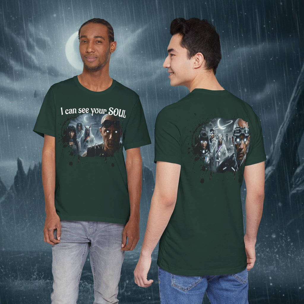 I Can See Your Soul T-Shirt — Gothic Horror Movie Graphic Tee - Byakugan Family and Riddick