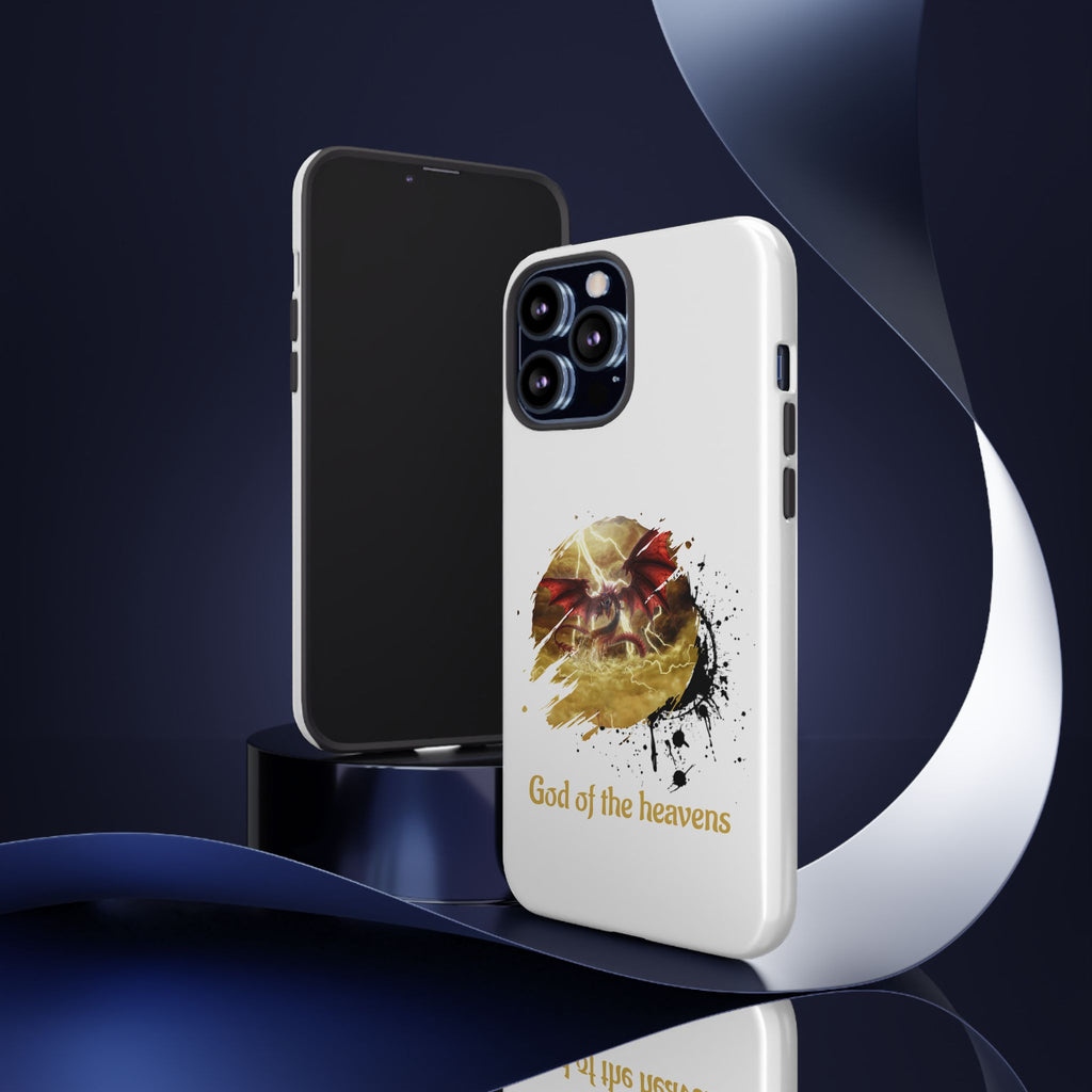 Gold Dragon Phone Case — Tough Protective Phone Case with Lightning Brush Art - slifer the sky dragon